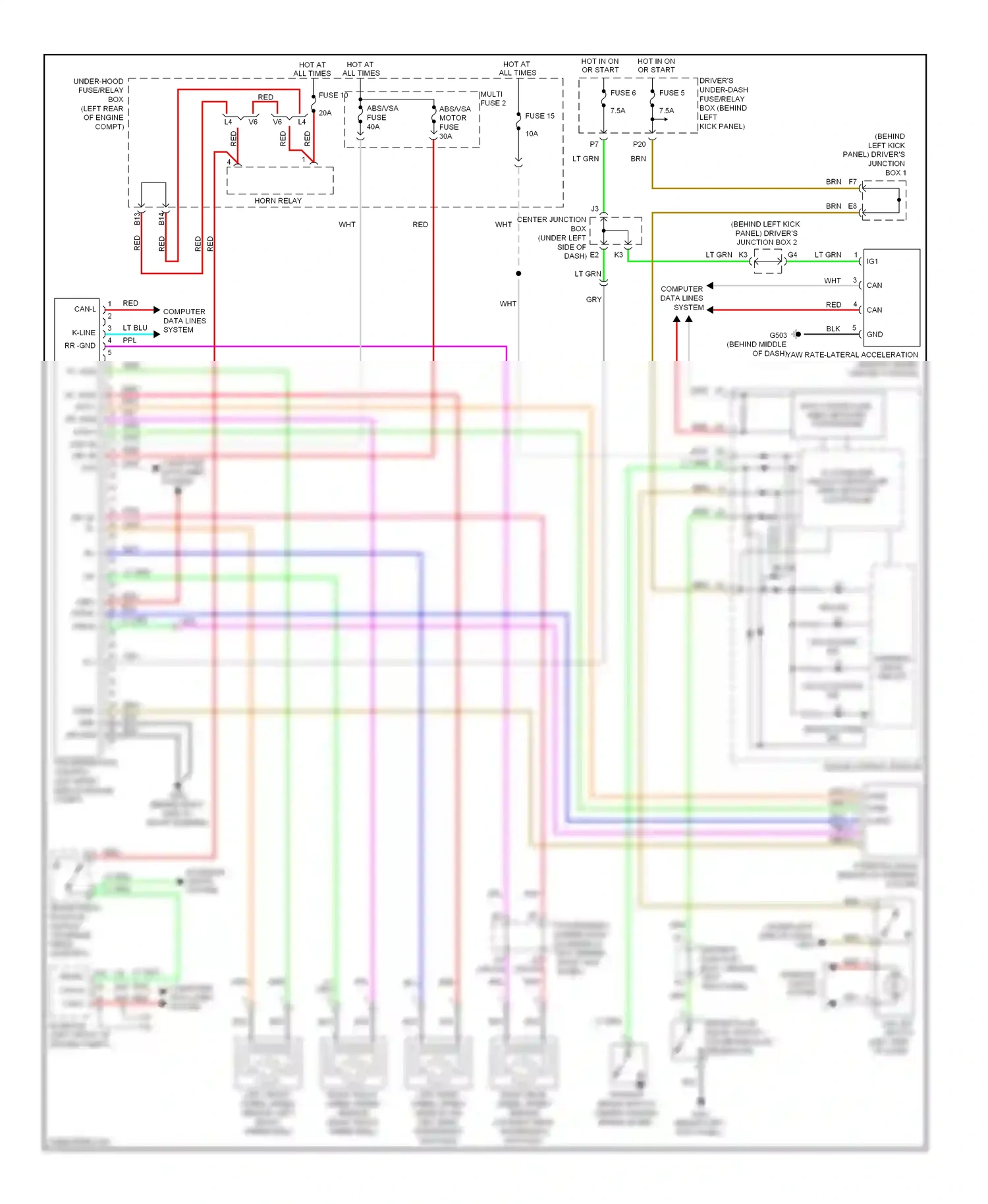 Wiring diagram fast controller area network transceiver for Honda Accord VIII (2007-2011) (4 of 8)