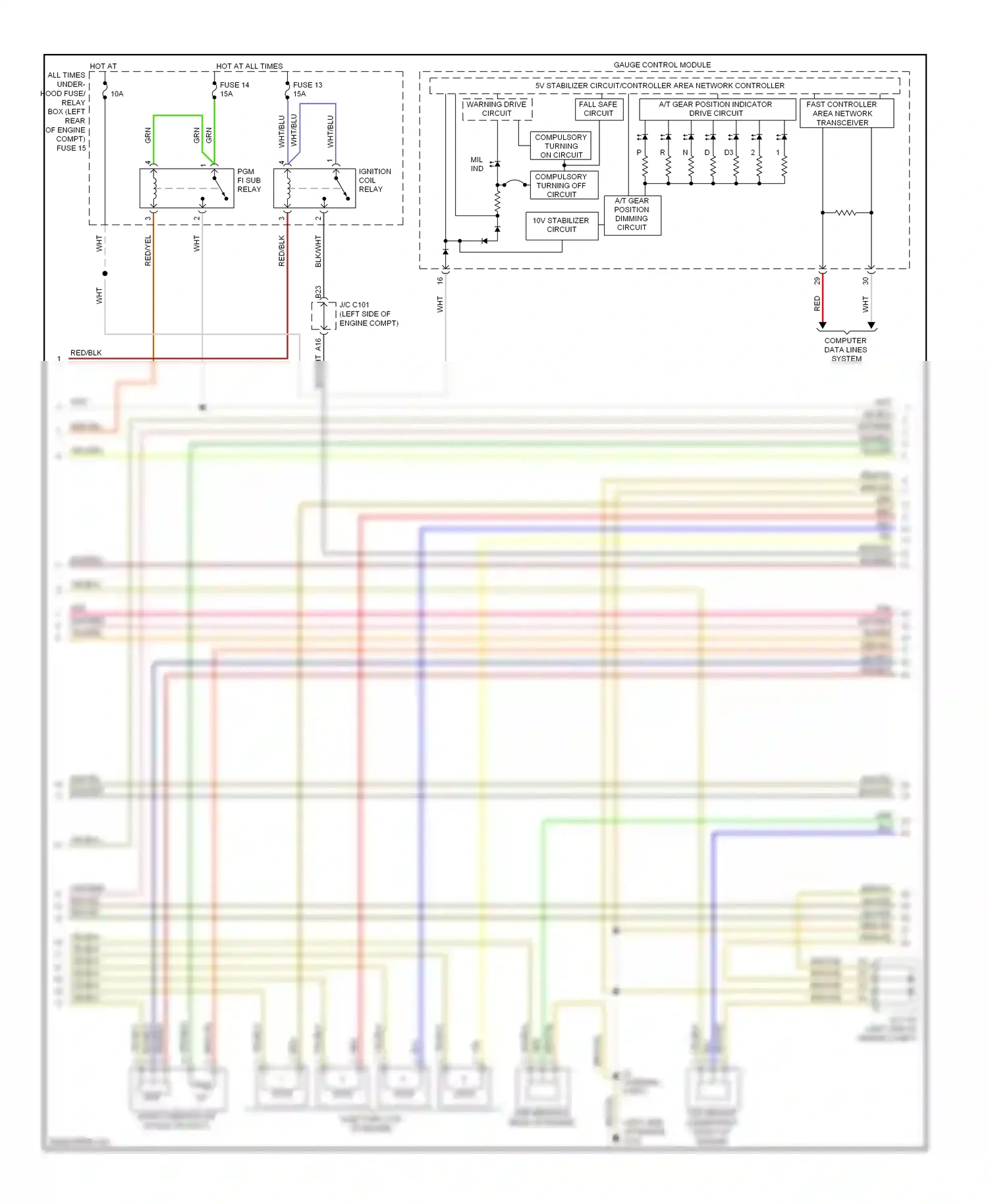 Wiring diagram fast controller area network transceiver for Honda Accord VIII (2007-2011) (7 of 8)