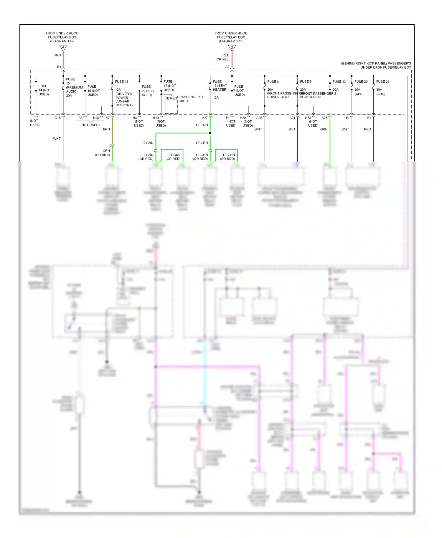 Wiring diagram front accessory power socket for Honda Accord VIII (2007-2011) (1 of 1)