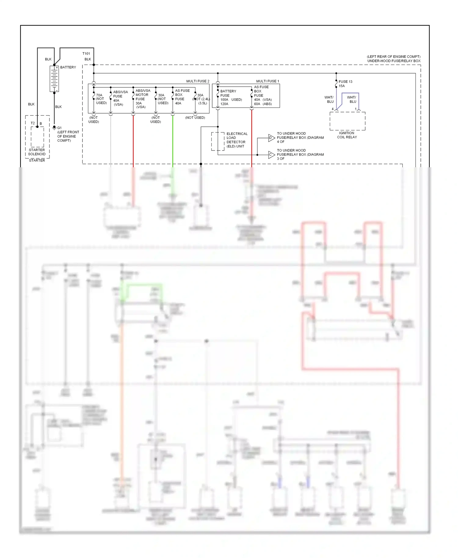 Wiring diagram front a/f sensor for Honda Accord VIII (2007-2011) (1 of 1)