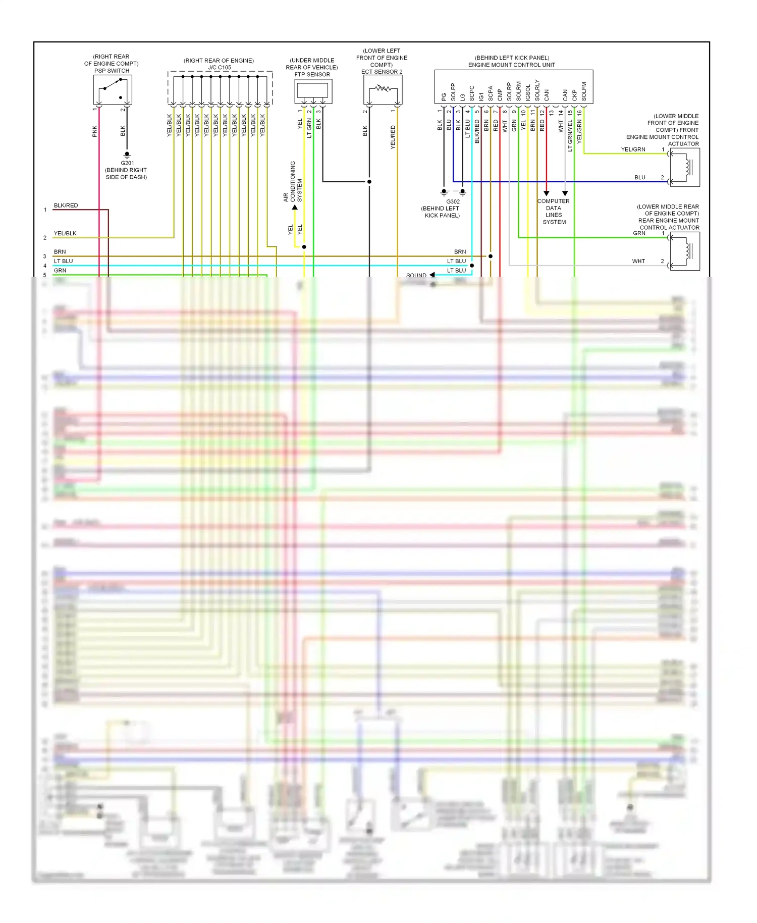 Wiring diagram front secondary for Honda Accord VIII (2007-2011) (1 of 1)