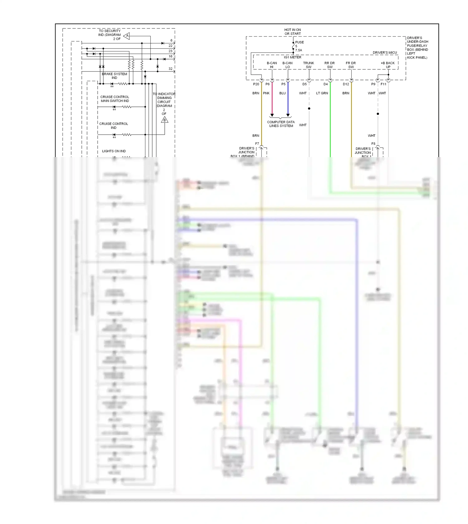 Wiring diagram gauge control module for Honda Accord VIII (2007-2011) (17 of 30)