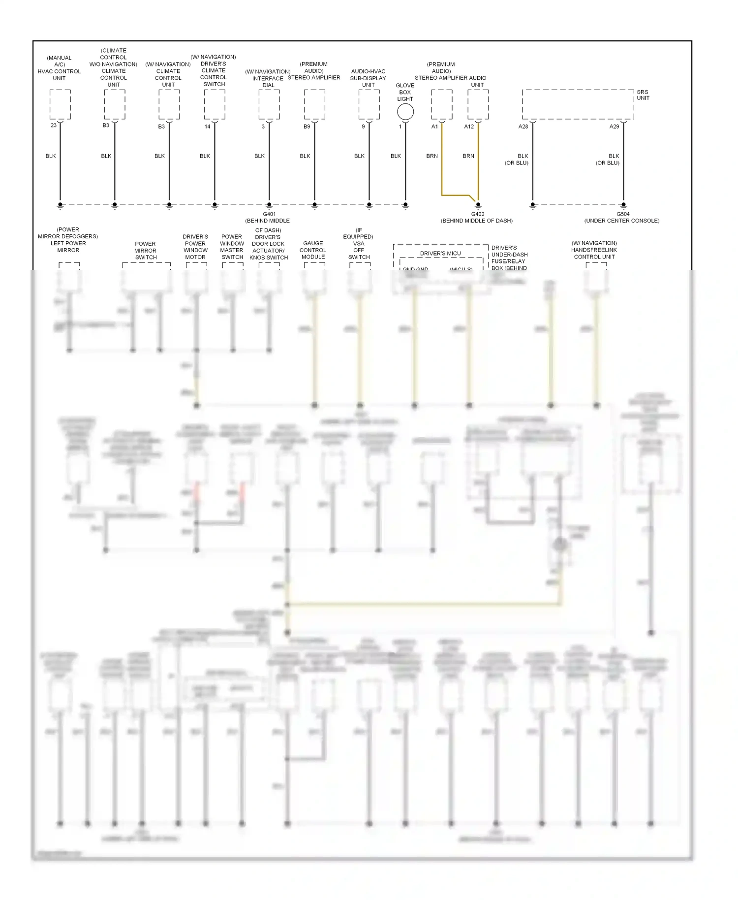 Wiring diagram gauge control module for Honda Accord VIII (2007-2011) (14 of 30)