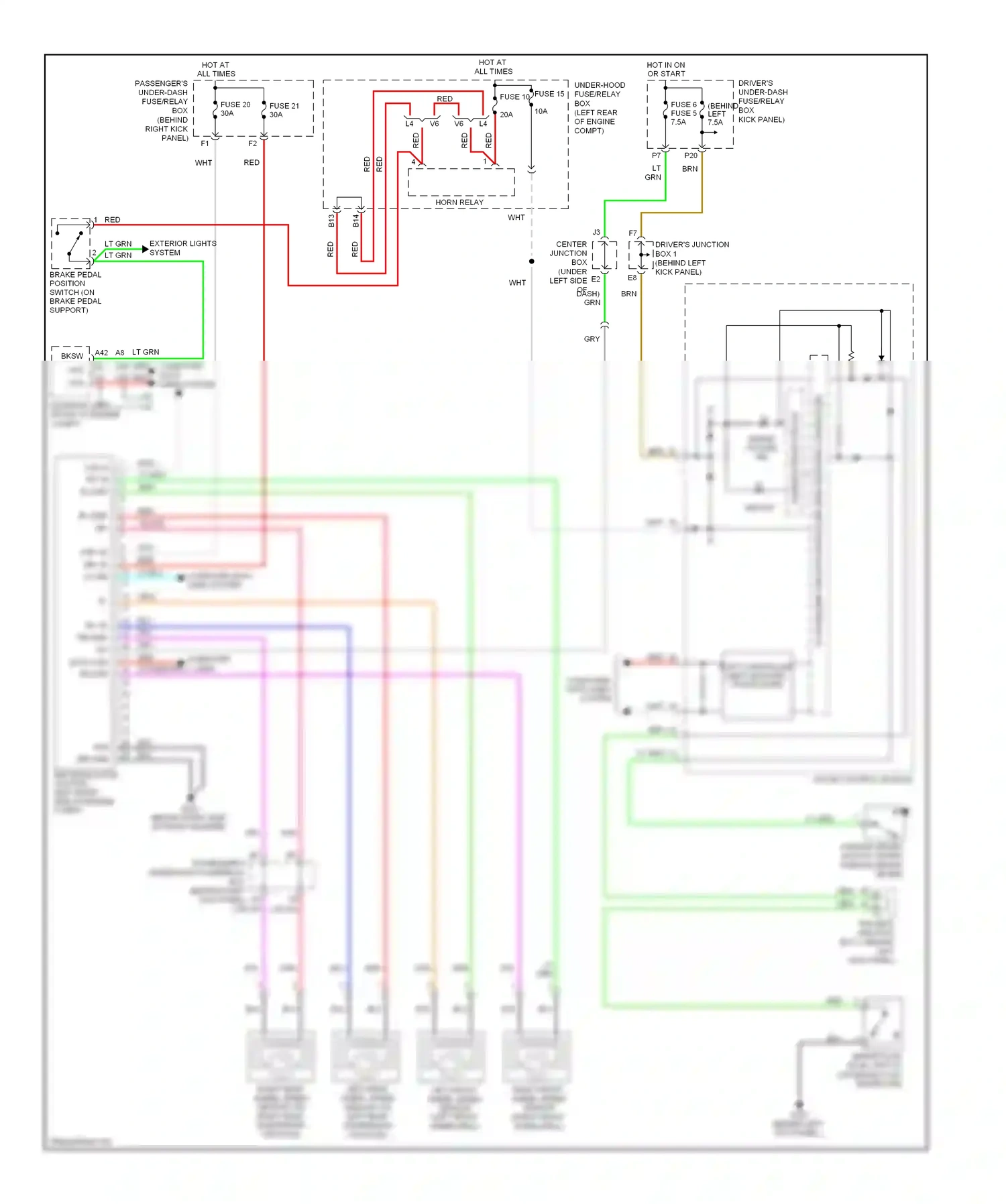 Wiring diagram gauge control module for Honda Accord VIII (2007-2011) (3 of 30)