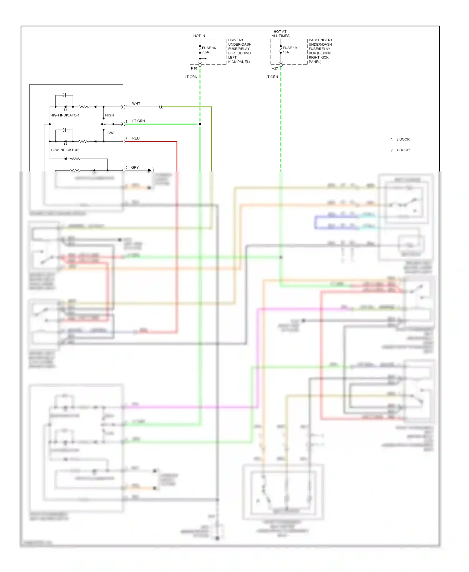 Wiring diagram low indicator for Honda Accord VIII (2007-2011) (1 of 1)