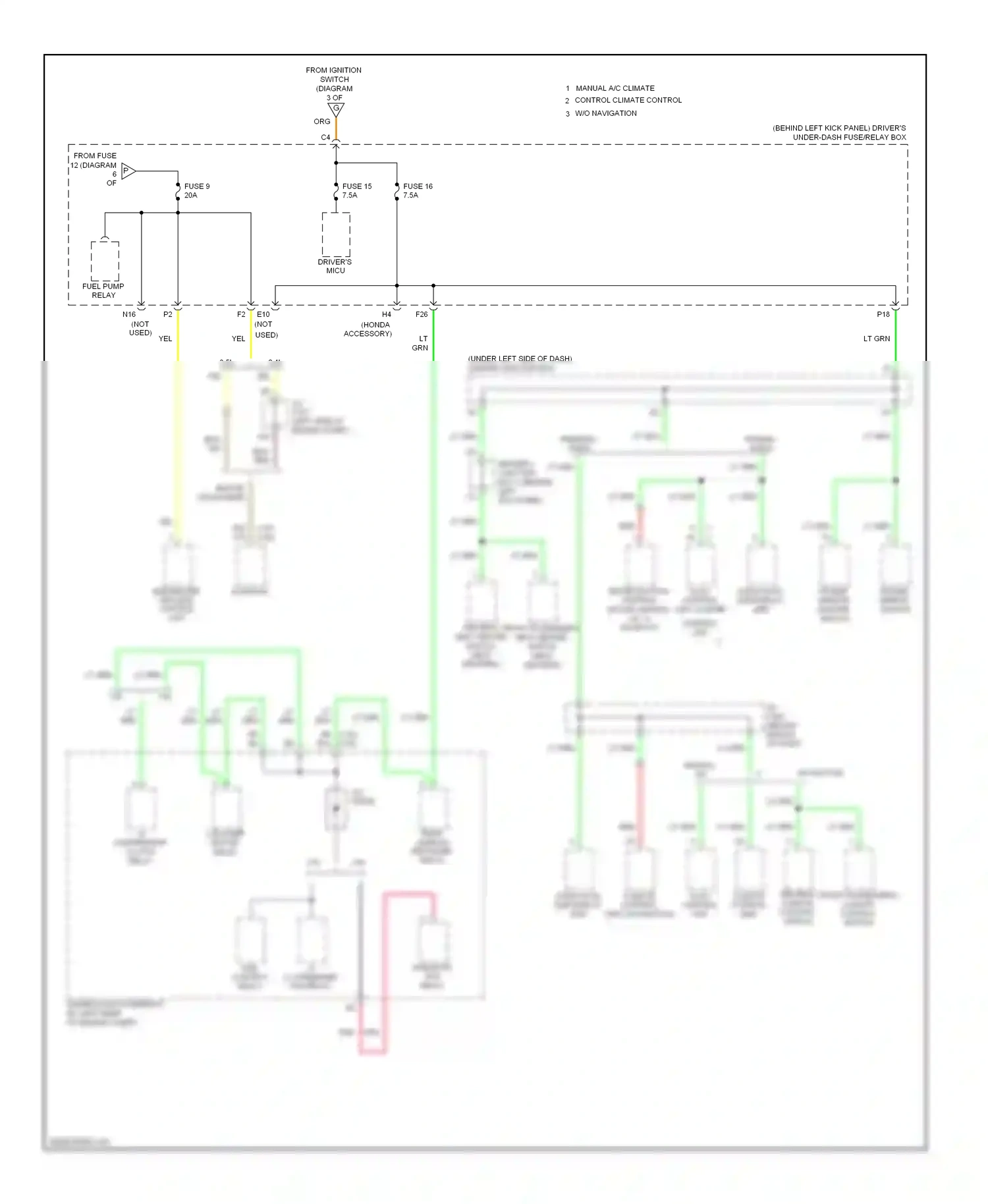 Wiring diagram normal audio for Honda Accord VIII (2007-2011) (9 of 9)