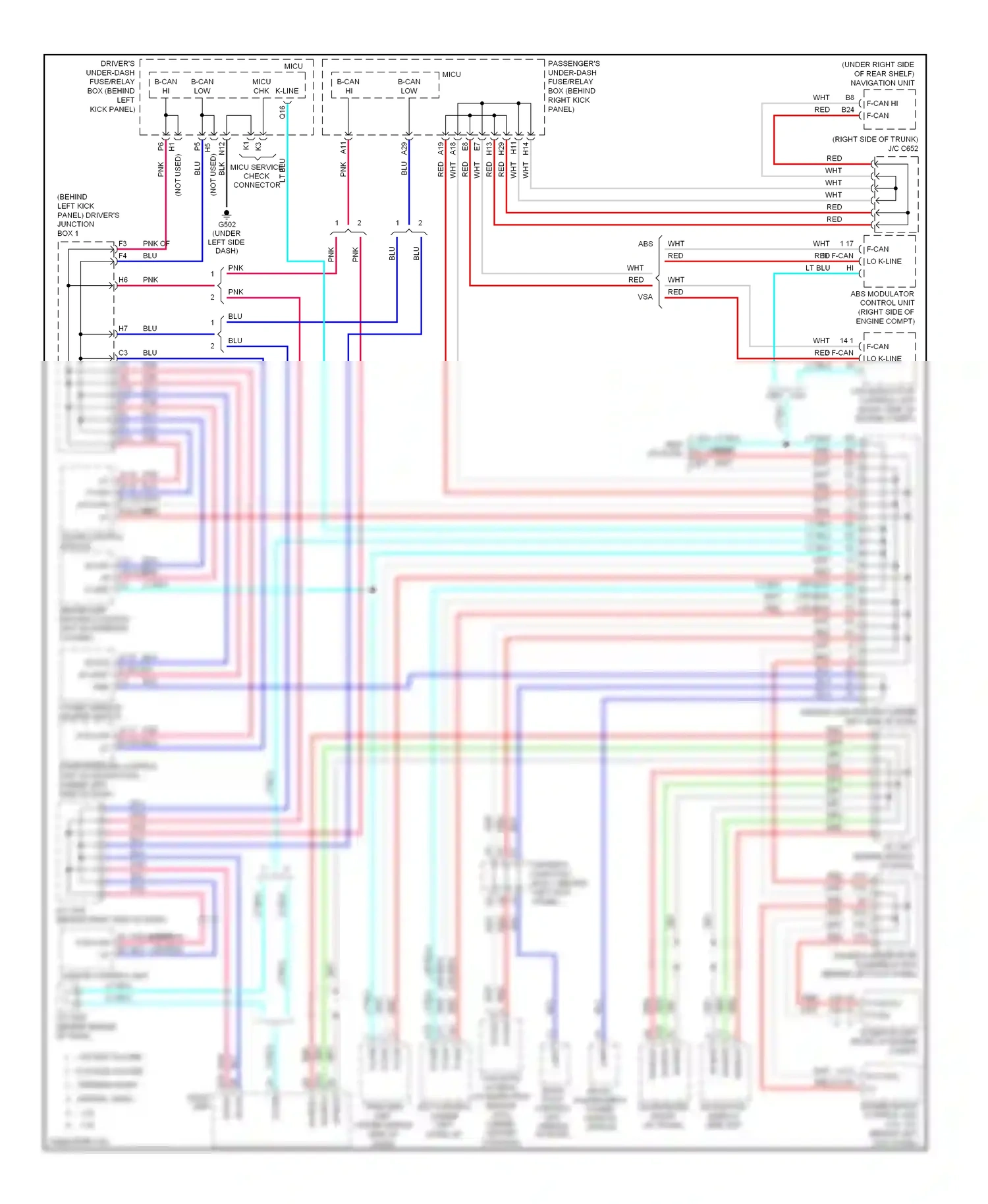 Wiring diagram power window master switch for Honda Accord VIII (2007-2011) (4 of 11)
