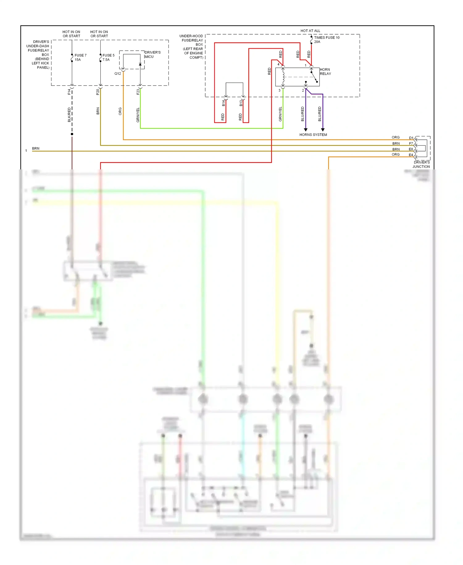 Wiring diagram set cancel switch switch for Honda Accord VIII (2007-2011) (1 of 1)