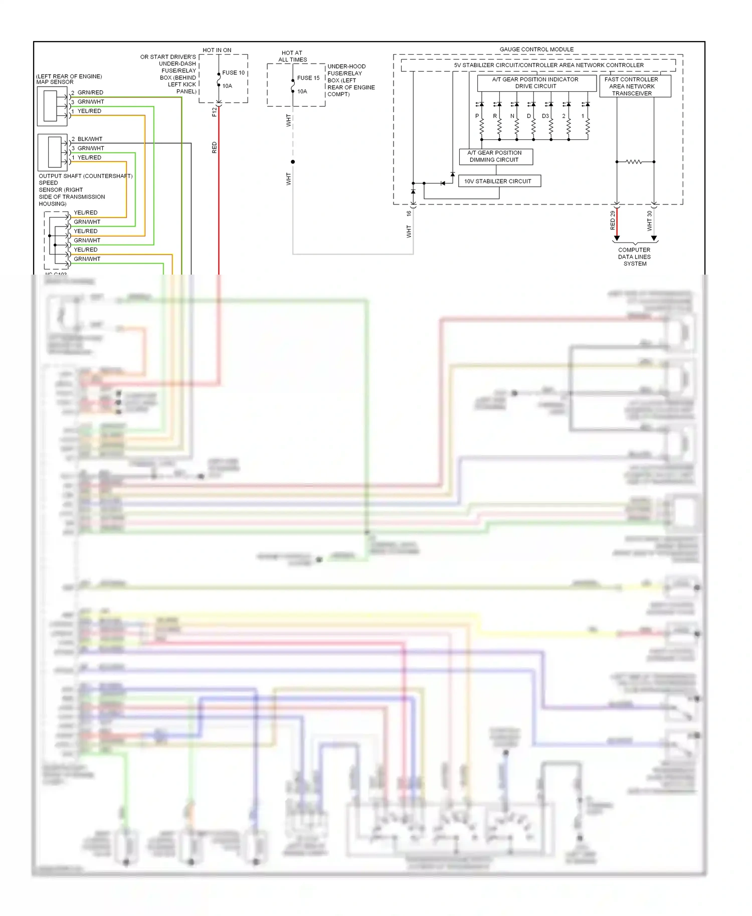 Wiring diagram shift control solenoid valve e for Honda Accord VIII (2007-2011) (1 of 2)