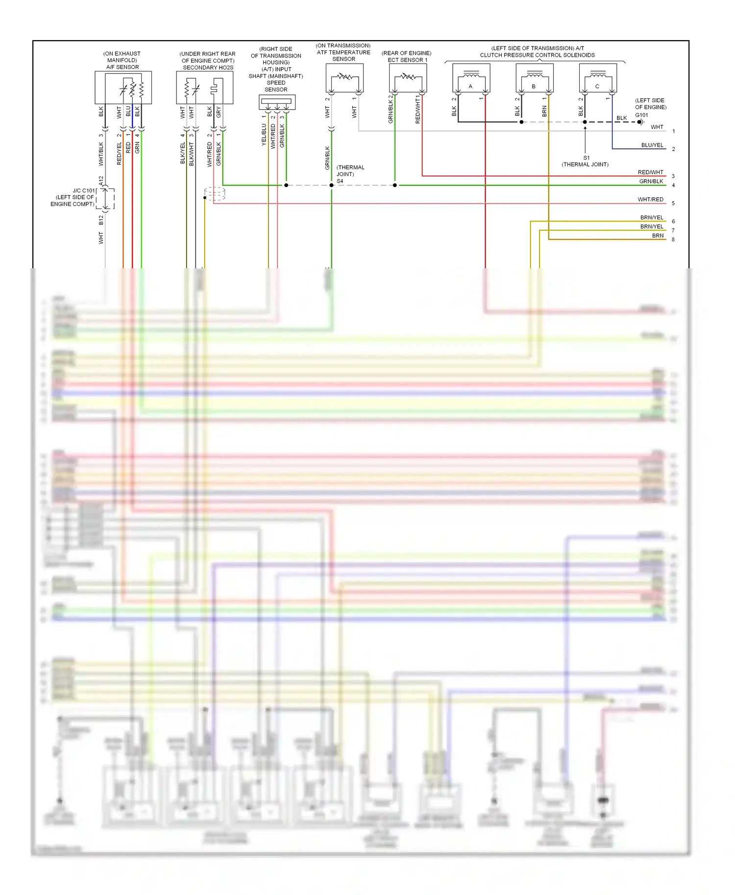 Wiring diagram spark plug for Honda Accord VIII (2007-2011) (1 of 2)