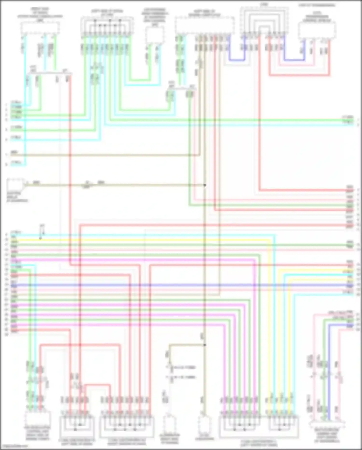 Accord Honda X facelift (2020-2023): Computer data lines circuit, except hybrid (3 of 4)
