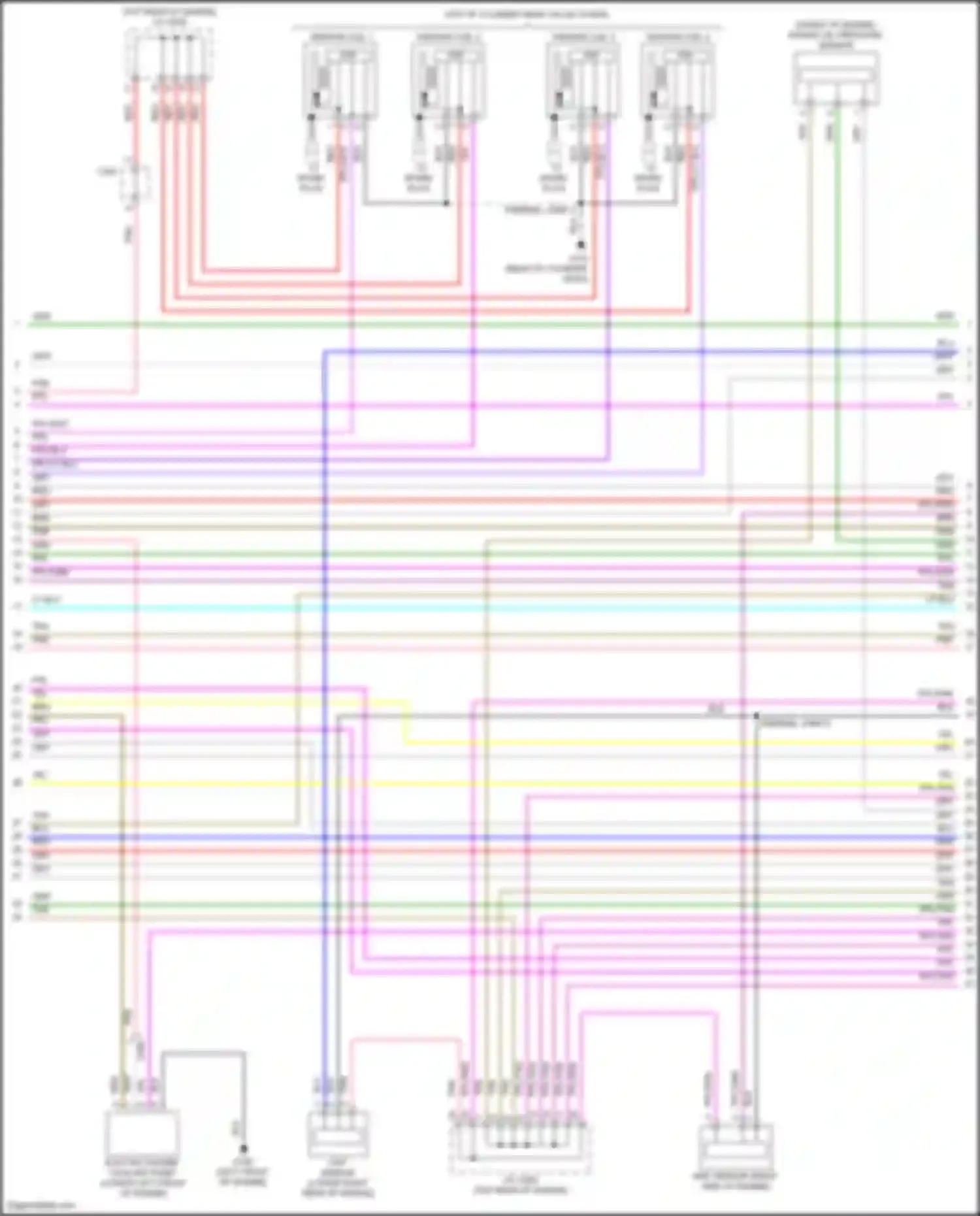 Accord Honda X facelift (2020-2023): Wiring diagram engine performance 2.0l hybrid, engine controls circuit (6 of 8)