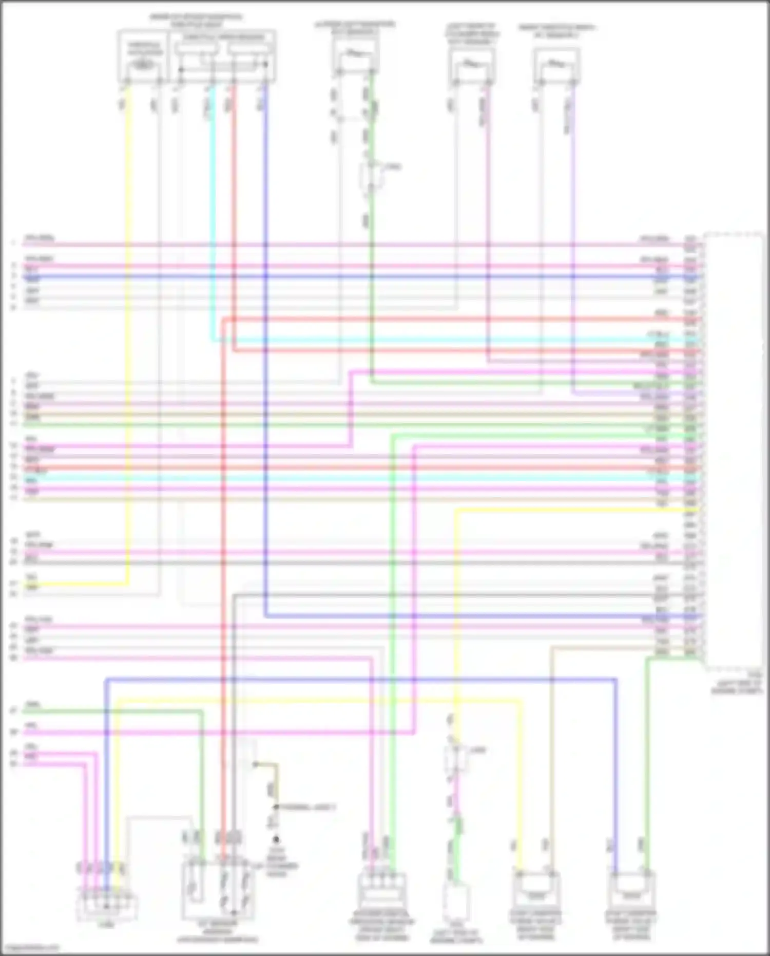 Accord Honda X facelift (2020-2023): Wiring diagram engine performance 2.0l hybrid, engine controls circuit (8 of 8)