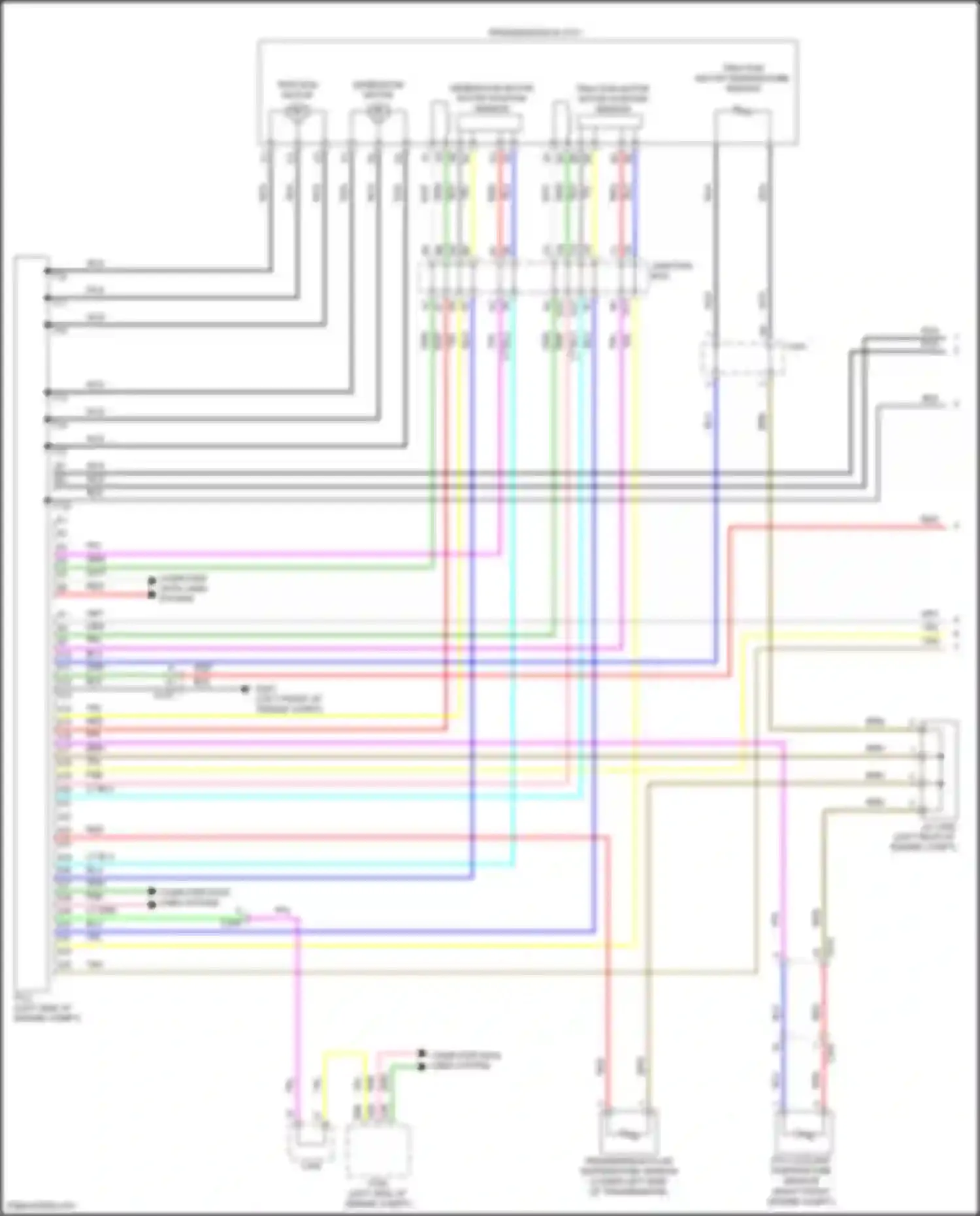 Accord Honda X facelift (2020-2023): Wiring diagram engine performance 2.0l hybrid, hybrid system circuit (1 of 7)