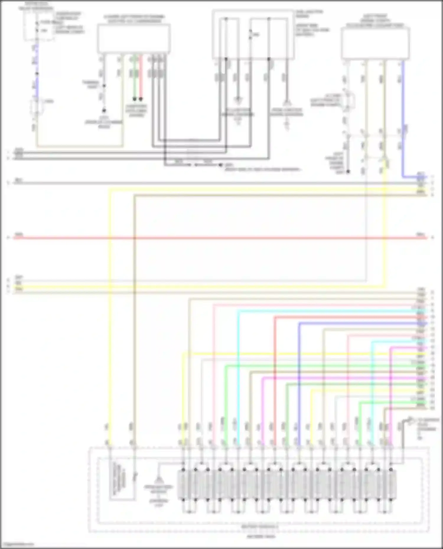 Accord Honda X facelift (2020-2023): Wiring diagram engine performance 2.0l hybrid, hybrid system circuit (2 of 7)