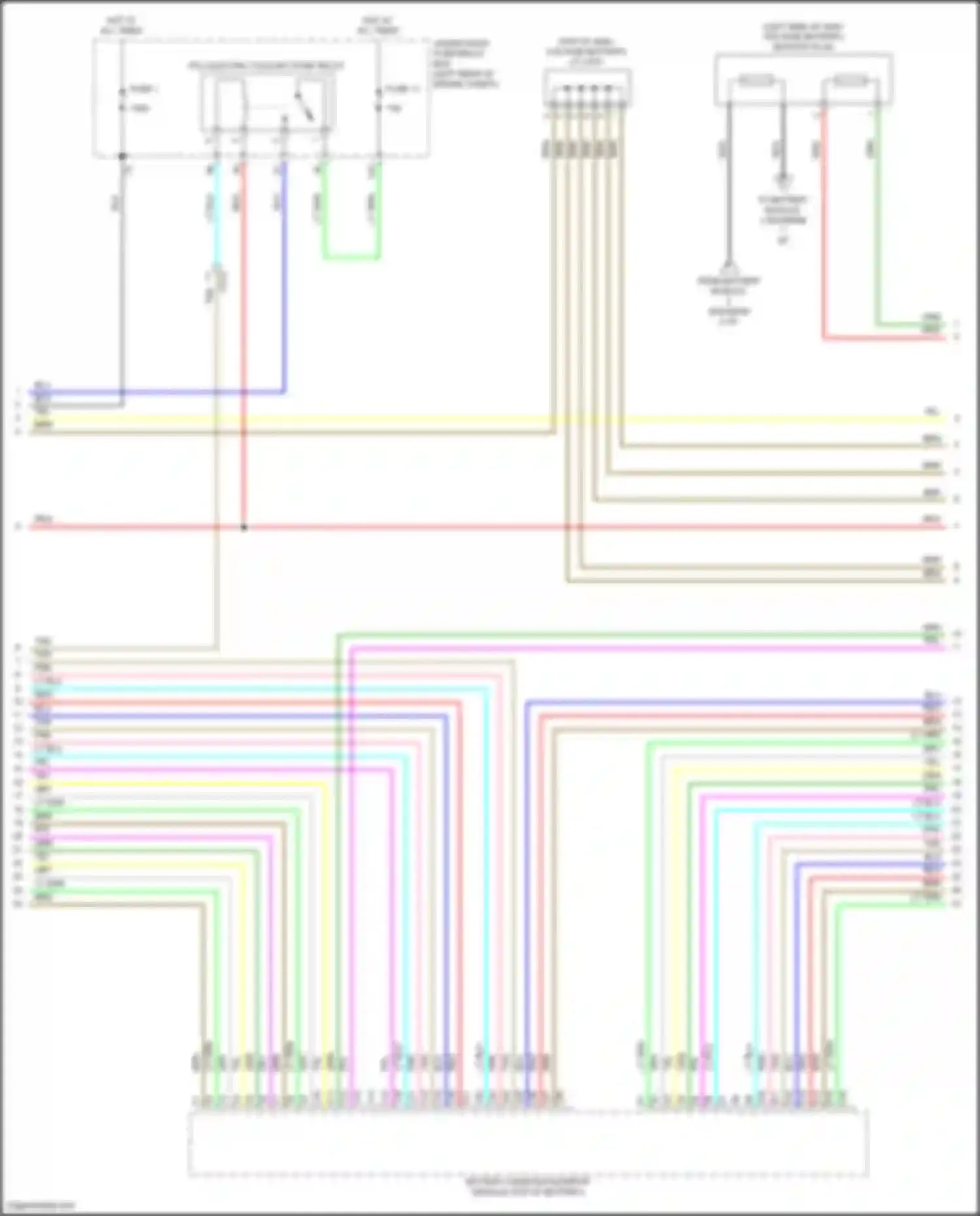 Accord Honda X facelift (2020-2023): Wiring diagram engine performance 2.0l hybrid, hybrid system circuit (3 of 7)