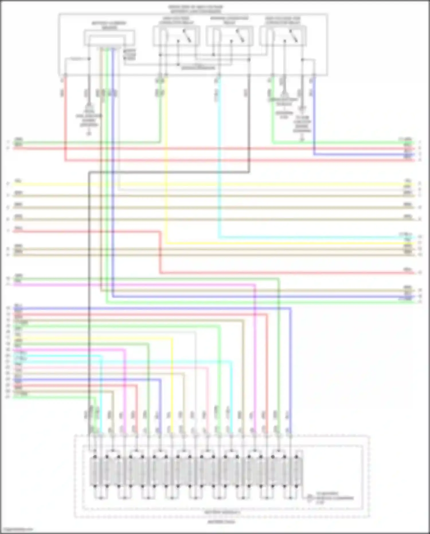 Accord Honda X facelift (2020-2023): Wiring diagram engine performance 2.0l hybrid, hybrid system circuit (4 of 7)