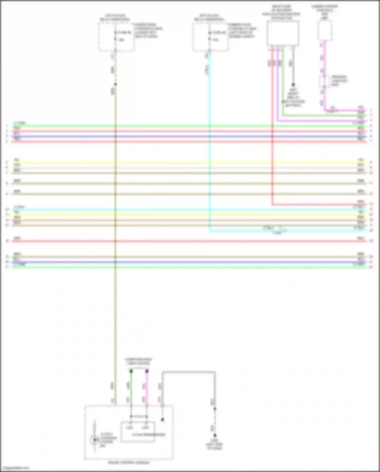 Accord Honda X facelift (2020-2023): Wiring diagram engine performance 2.0l hybrid, hybrid system circuit (5 of 7)
