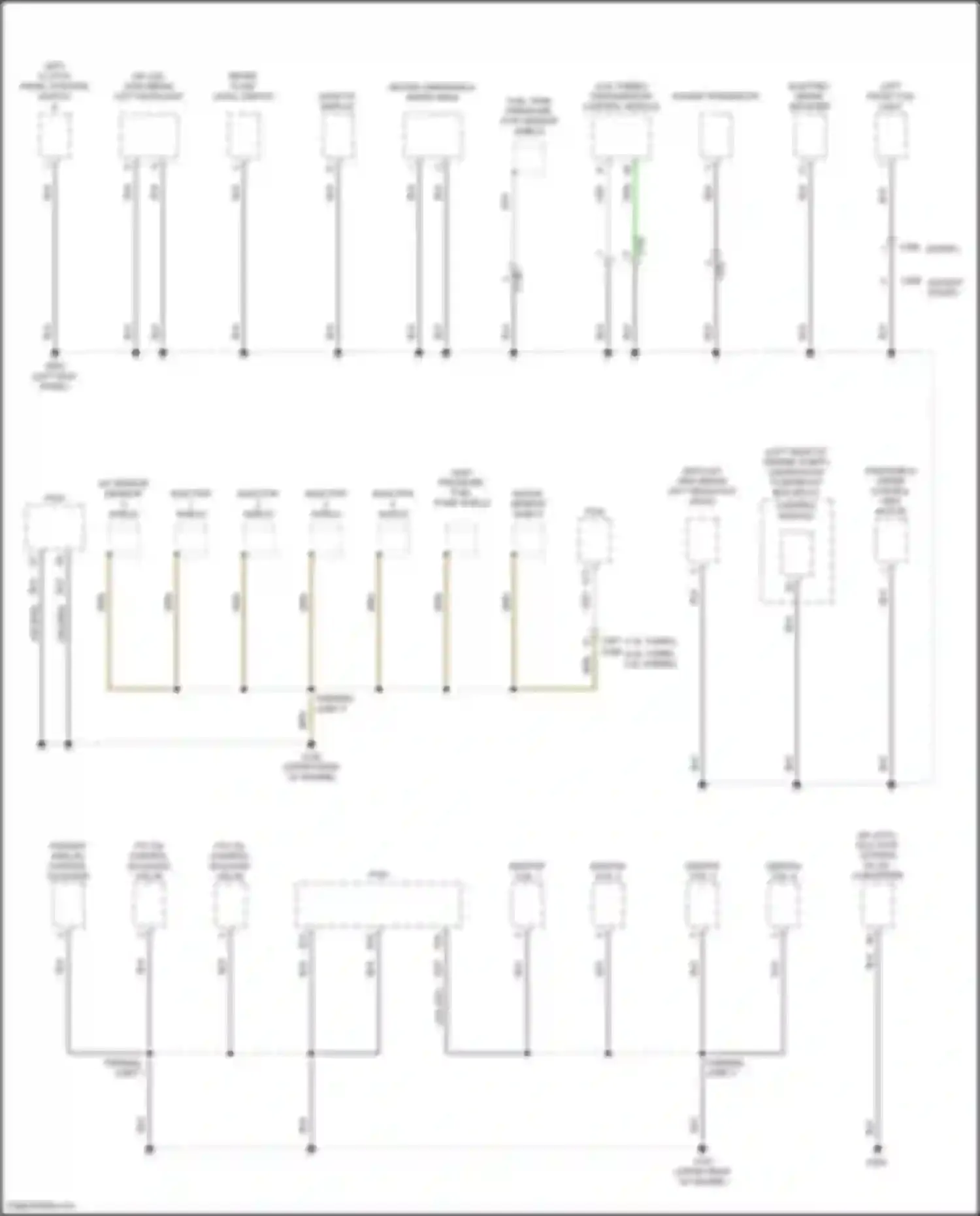 Accord Honda X facelift (2020-2023): Ground distribution circuit, except hybrid (2 of 5)