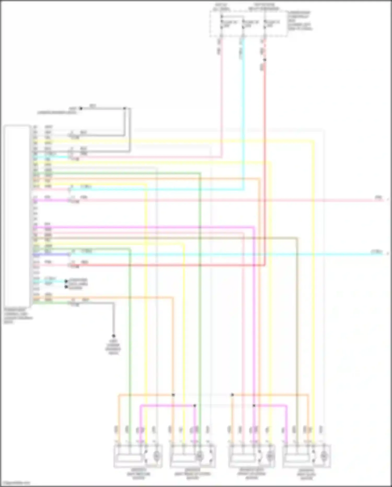 Accord Honda X facelift (2020-2023): Memory systems circuit, hybrid (1 of 2)