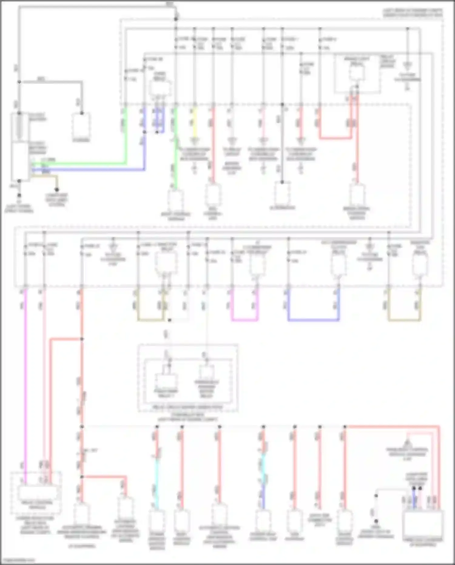 Accord Honda X facelift (2020-2023): Power distribution circuit, except hybrid (1 of 7)