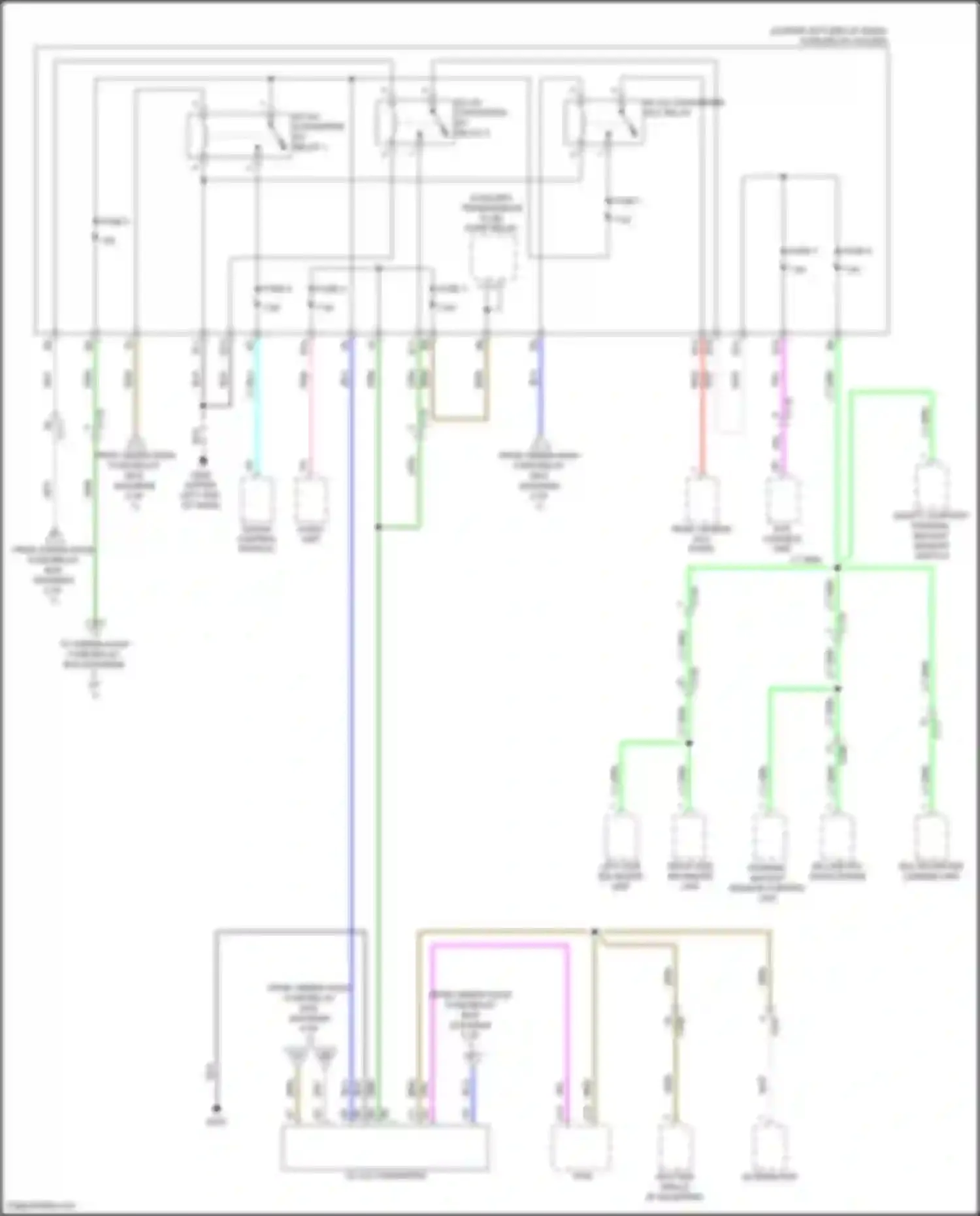 Accord Honda X facelift (2020-2023): Power distribution circuit, except hybrid (7 of 7)