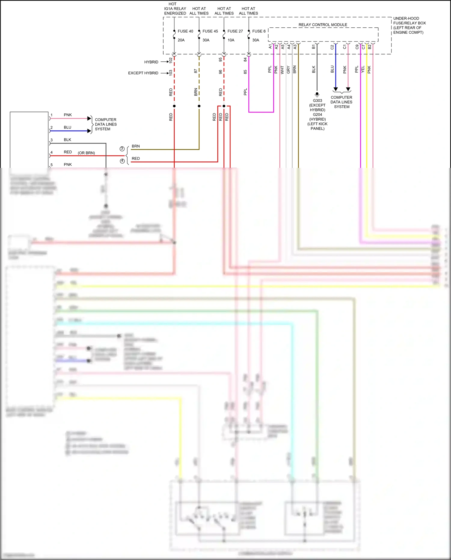Wiring diagram automatic lighting control unit/sensor for Honda Accord X facelift (2020-2023) (5 of 6)