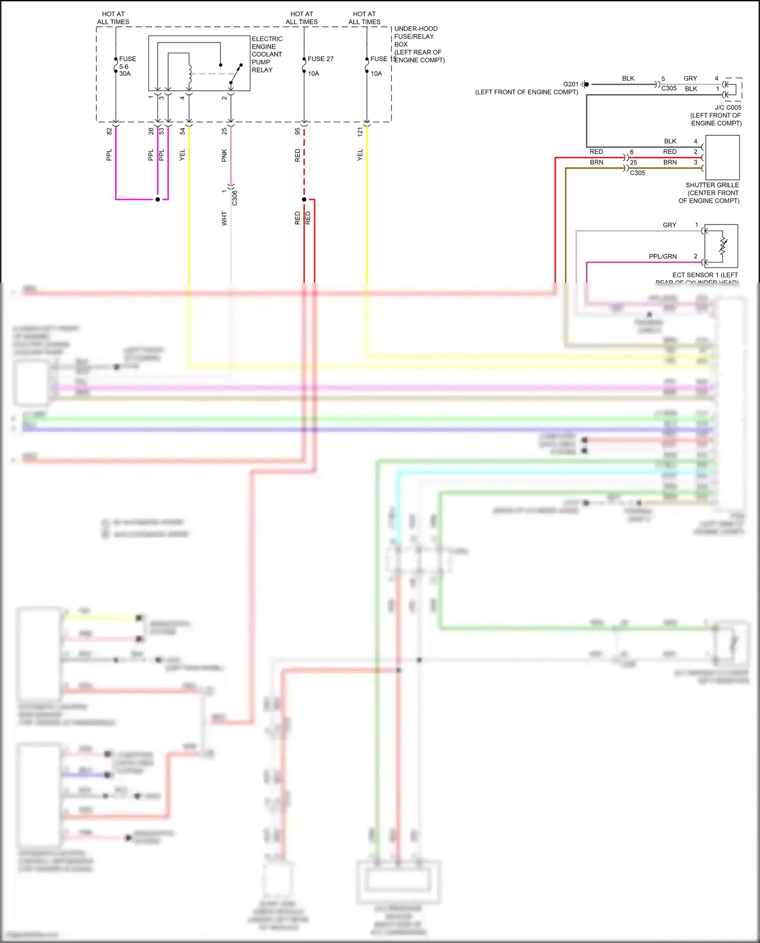 Wiring diagram automatic lighting control unit/sensor for Honda Accord X facelift (2020-2023) (2 of 6)