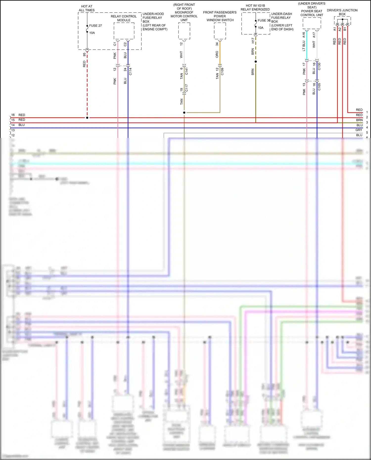 Wiring diagram automatic lighting control unit/sensor for Honda Accord X facelift (2020-2023) (4 of 6)