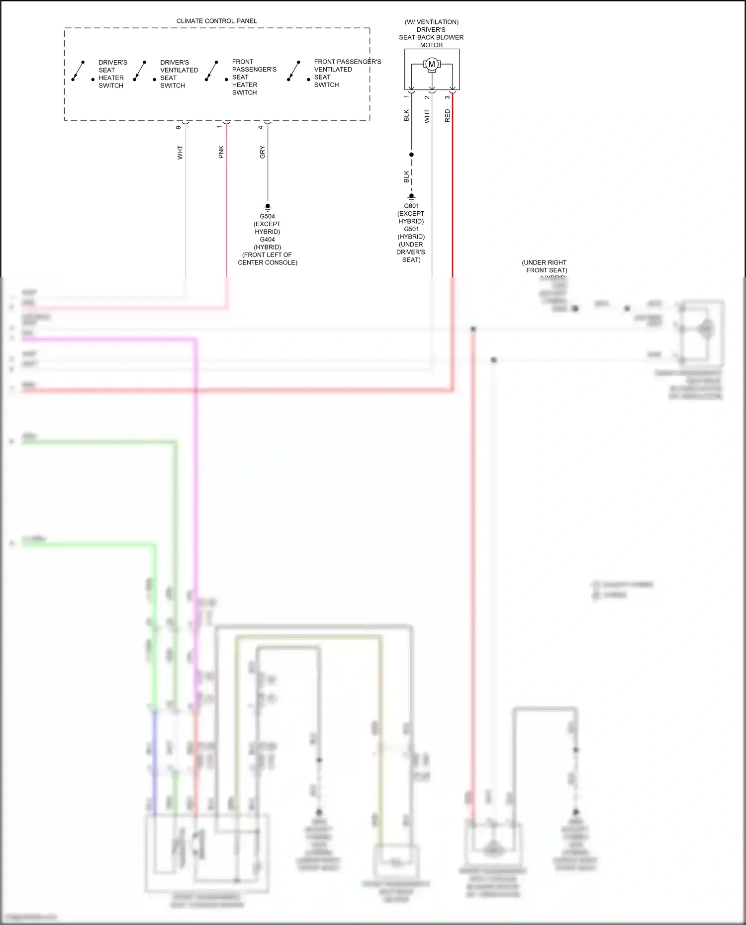 Wiring diagram climate control panel for Honda Accord X facelift (2020-2023) (3 of 12)