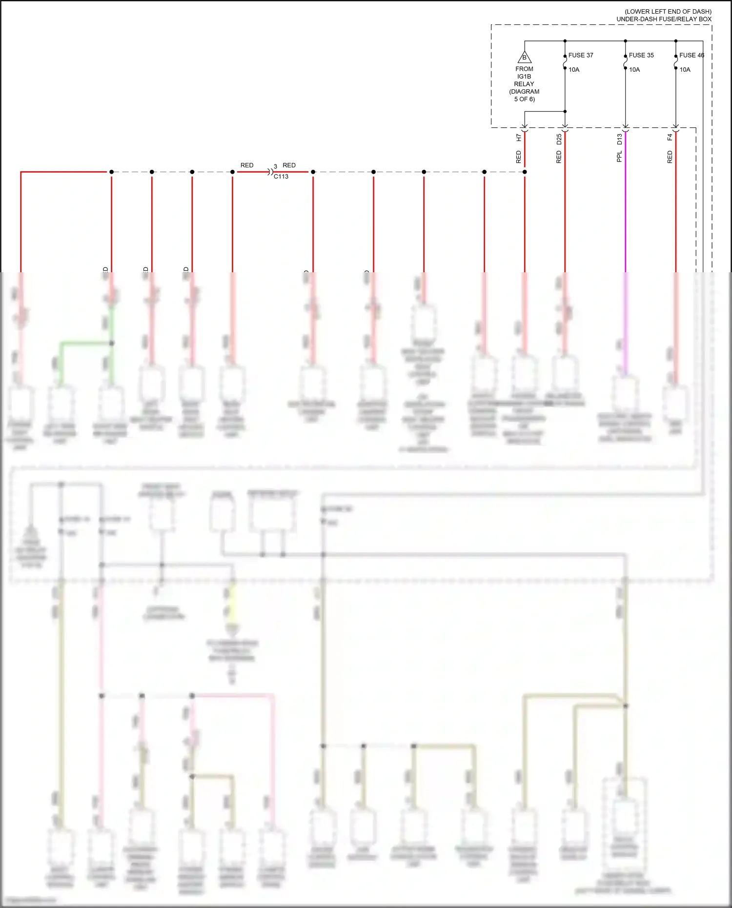 Wiring diagram climate control panel for Honda Accord X facelift (2020-2023) (10 of 12)