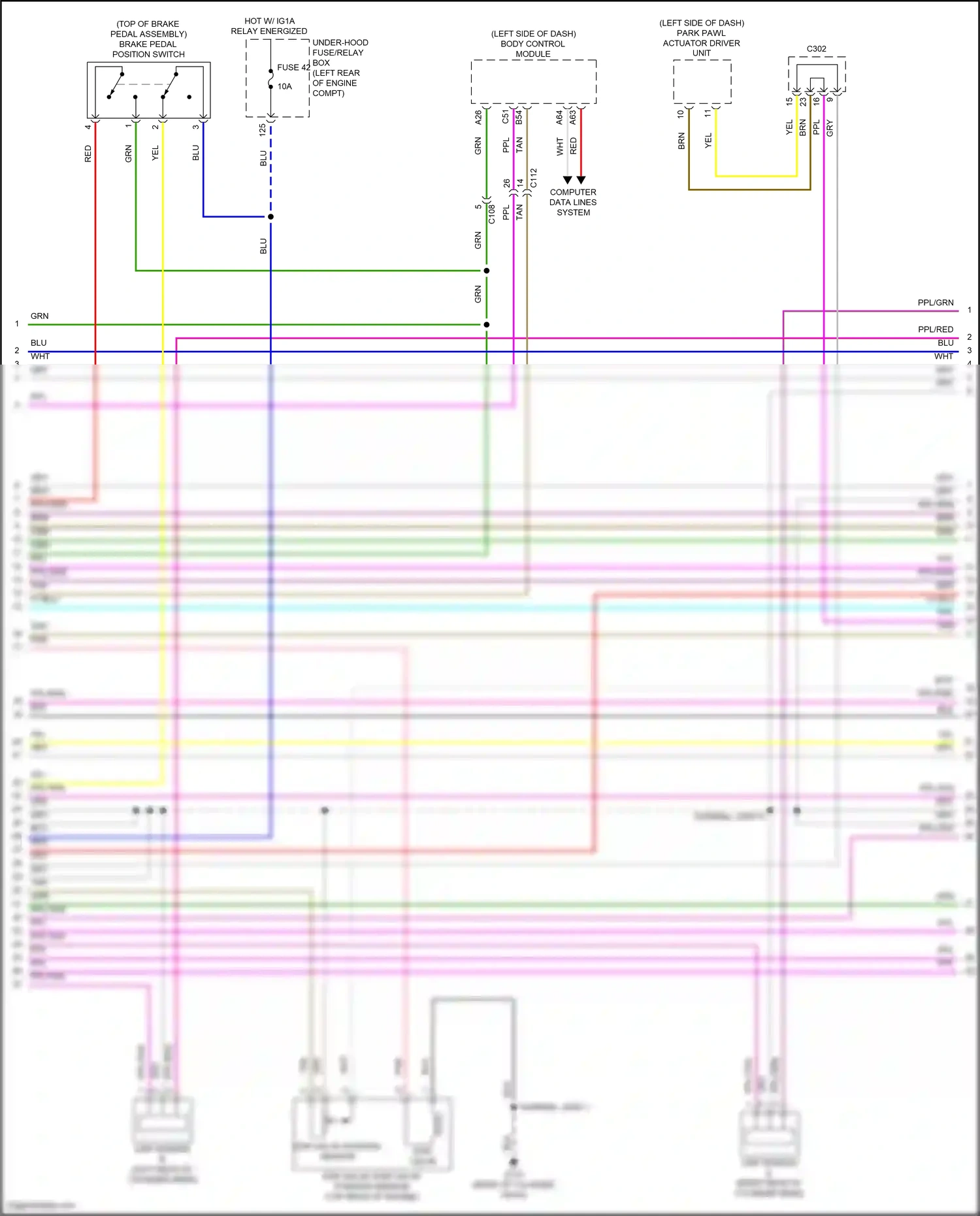 Wiring diagram cmp sensor a for Honda Accord X facelift (2020-2023) (2 of 3)