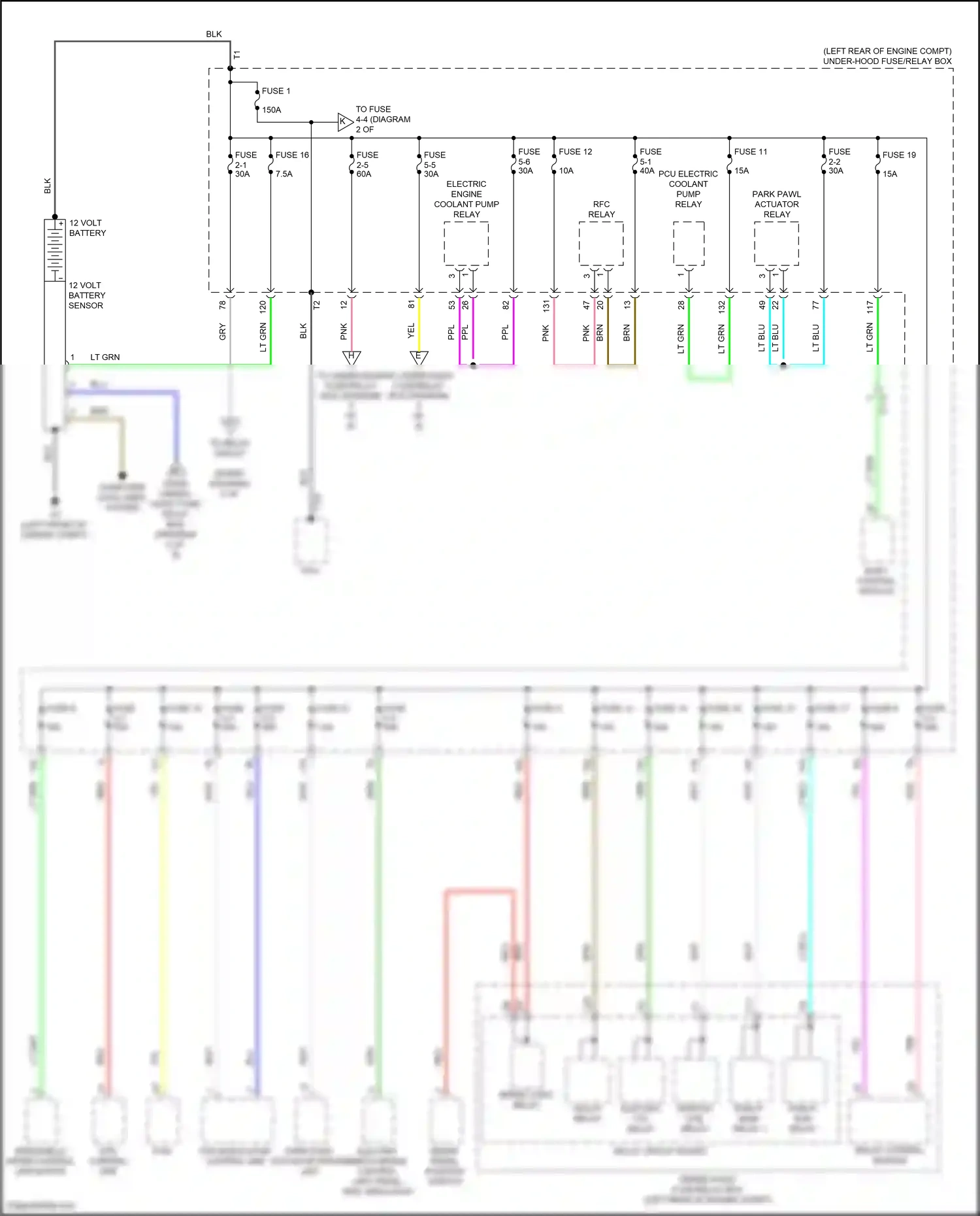 Wiring diagram computer data lines system for Honda Accord X facelift (2020-2023) (10 of 129)