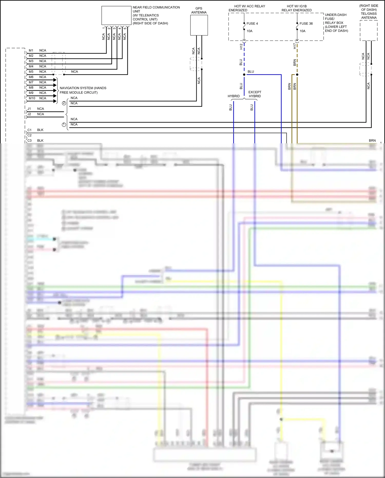 Wiring diagram computer data lines system for Honda Accord X facelift (2020-2023) (39 of 129)
