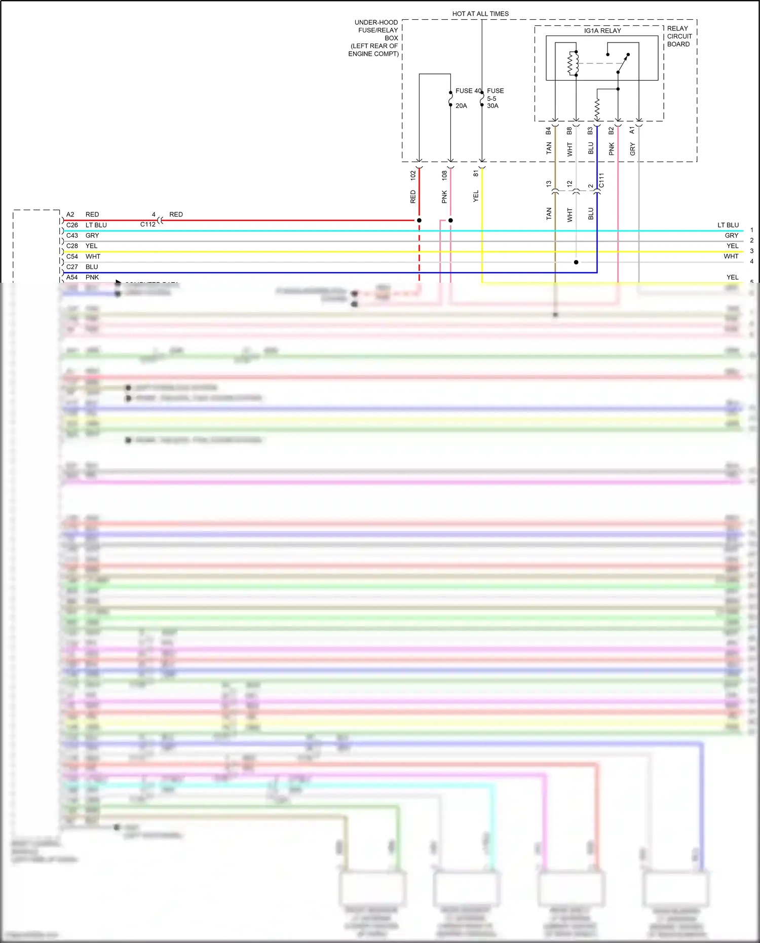 Wiring diagram computer data lines system for Honda Accord X facelift (2020-2023) (72 of 129)