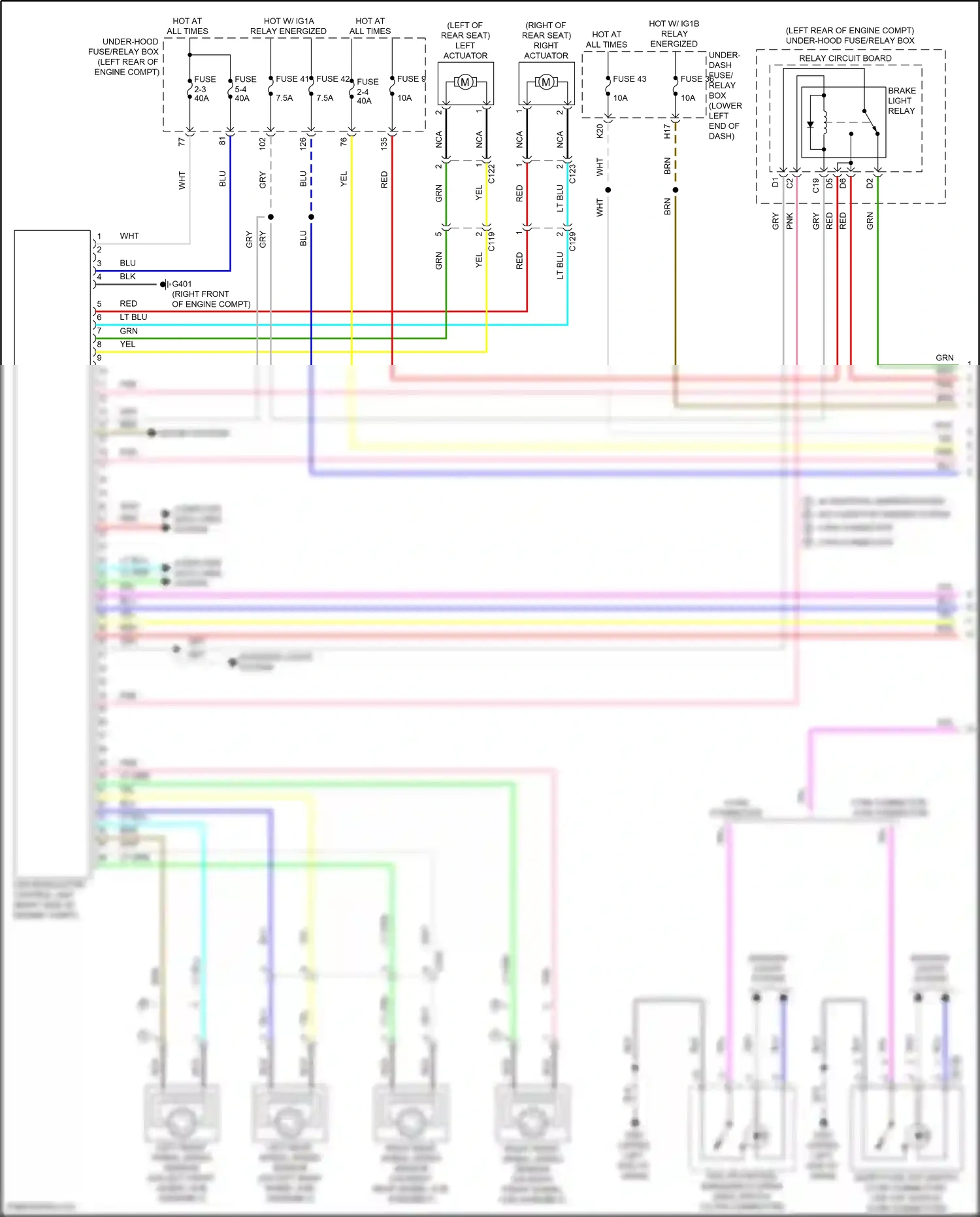Wiring diagram computer data lines system for Honda Accord X facelift (2020-2023) (21 of 129)