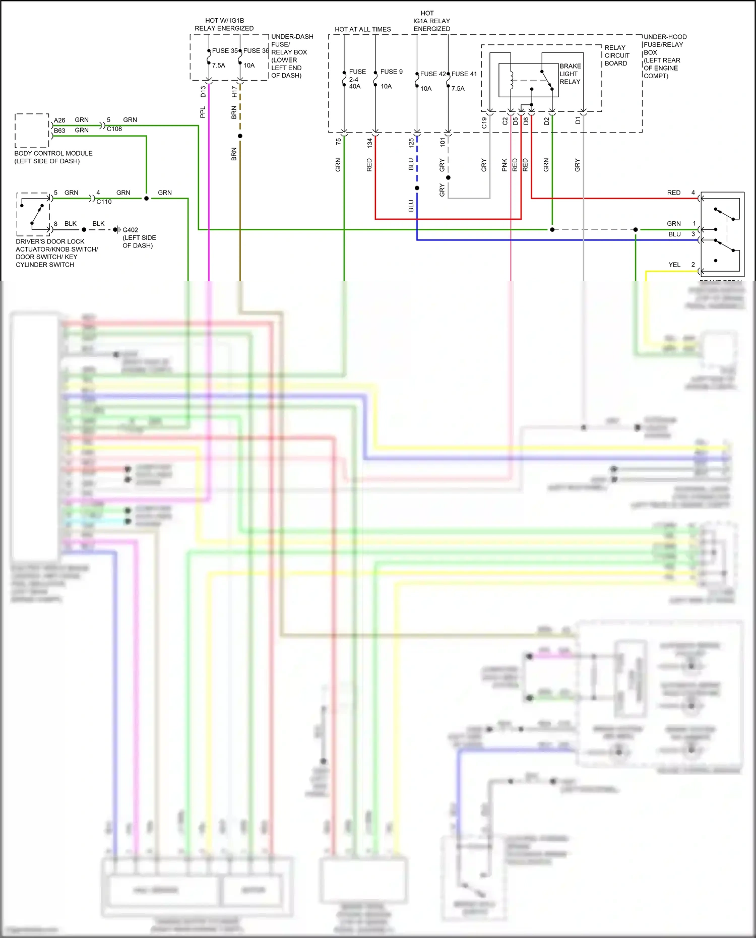 Wiring diagram computer data lines system for Honda Accord X facelift (2020-2023) (26 of 129)