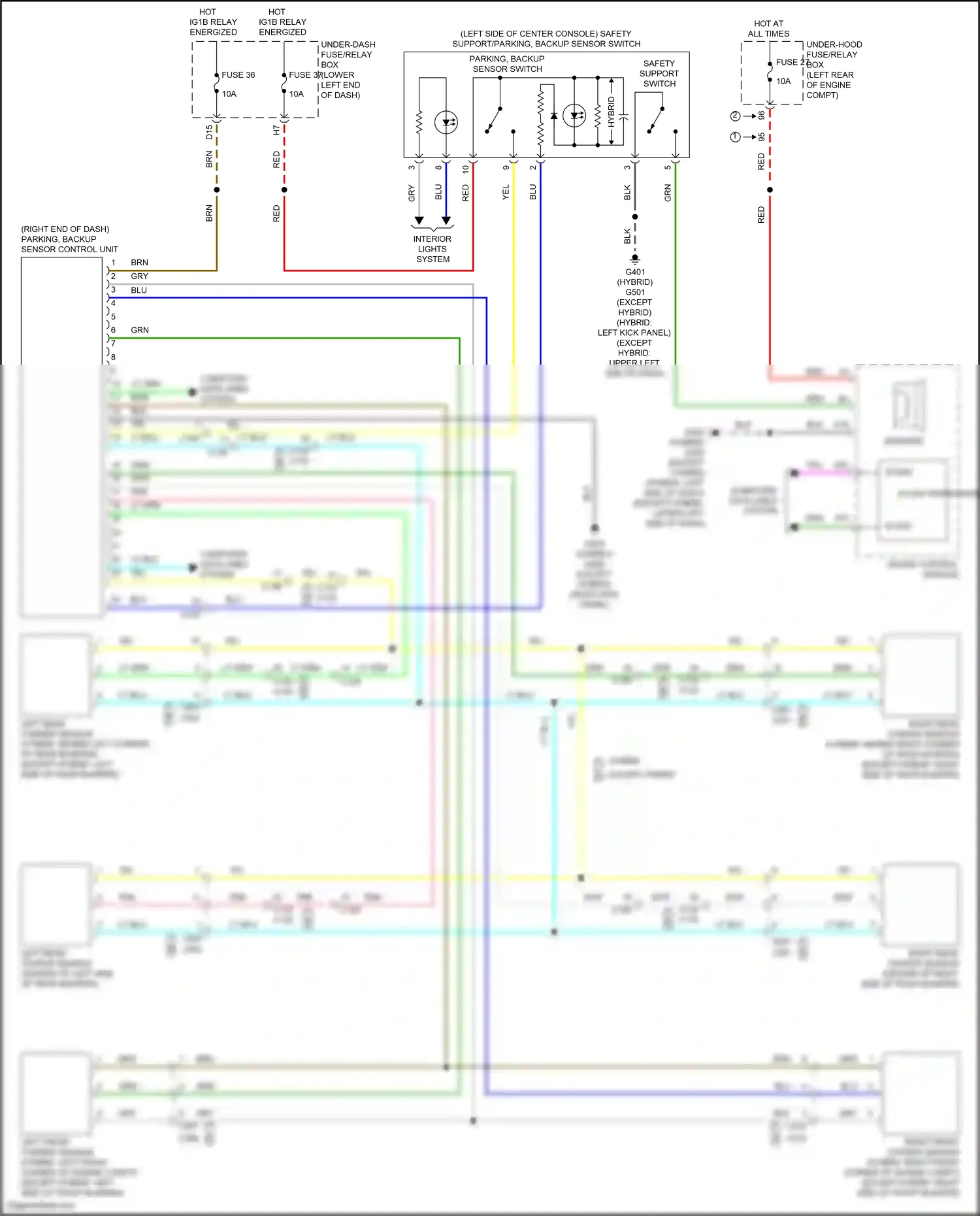 Wiring diagram computer data lines system for Honda Accord X facelift (2020-2023) (30 of 129)