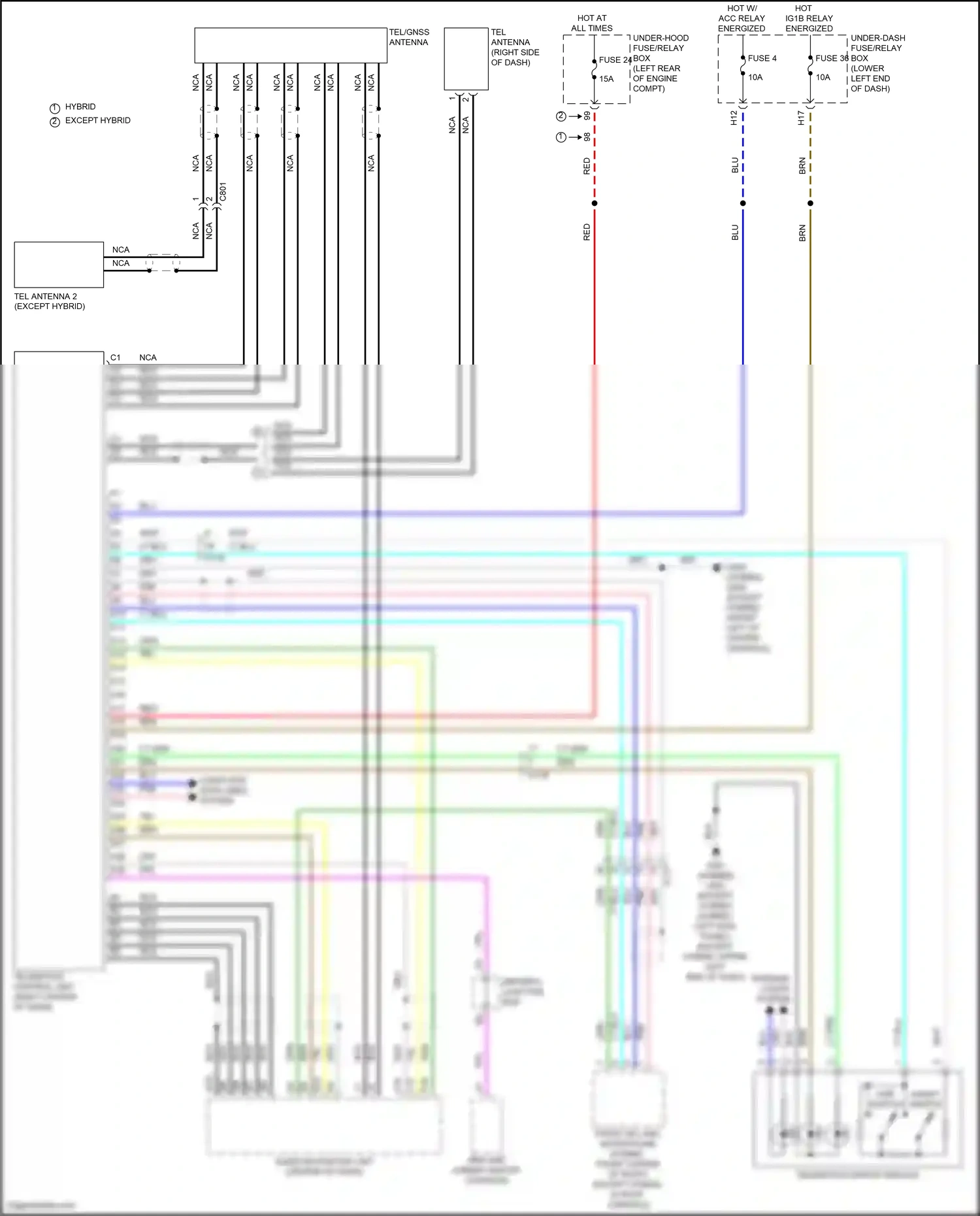Wiring diagram computer data lines system for Honda Accord X facelift (2020-2023) (27 of 129)