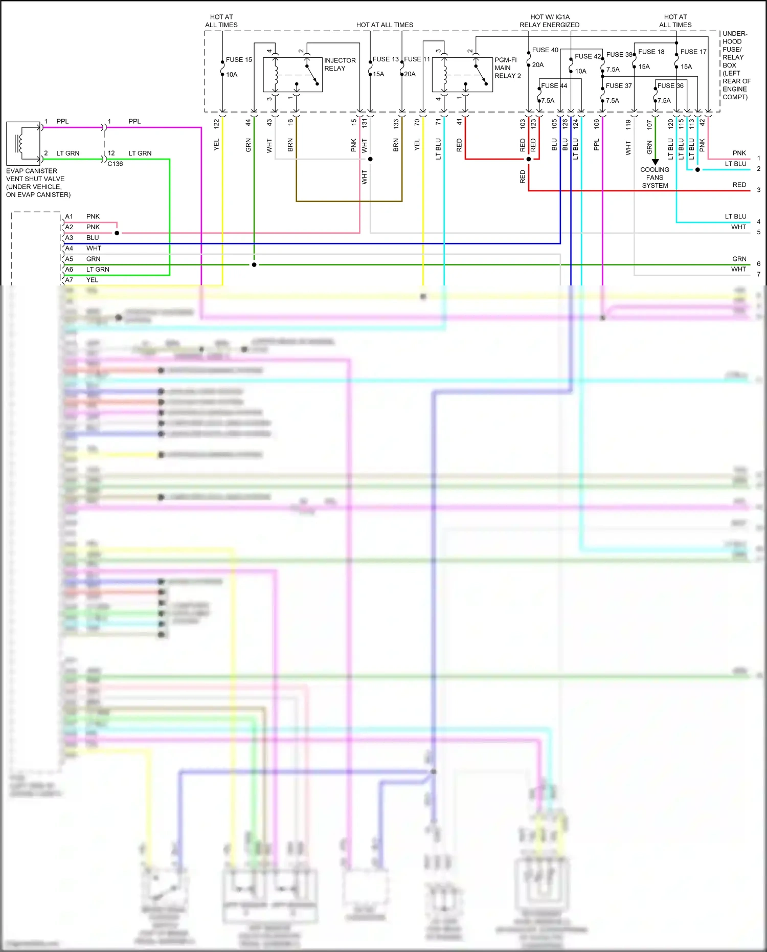 Wiring diagram computer data lines system for Honda Accord X facelift (2020-2023) (111 of 129)