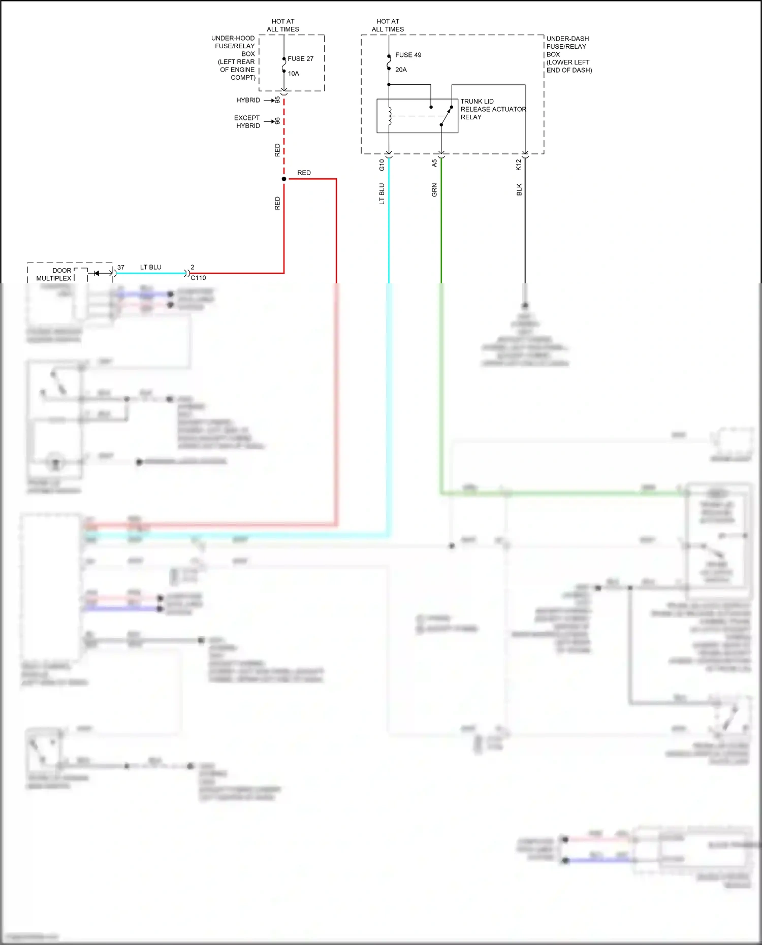 Wiring diagram computer data lines system for Honda Accord X facelift (2020-2023) (100 of 129)