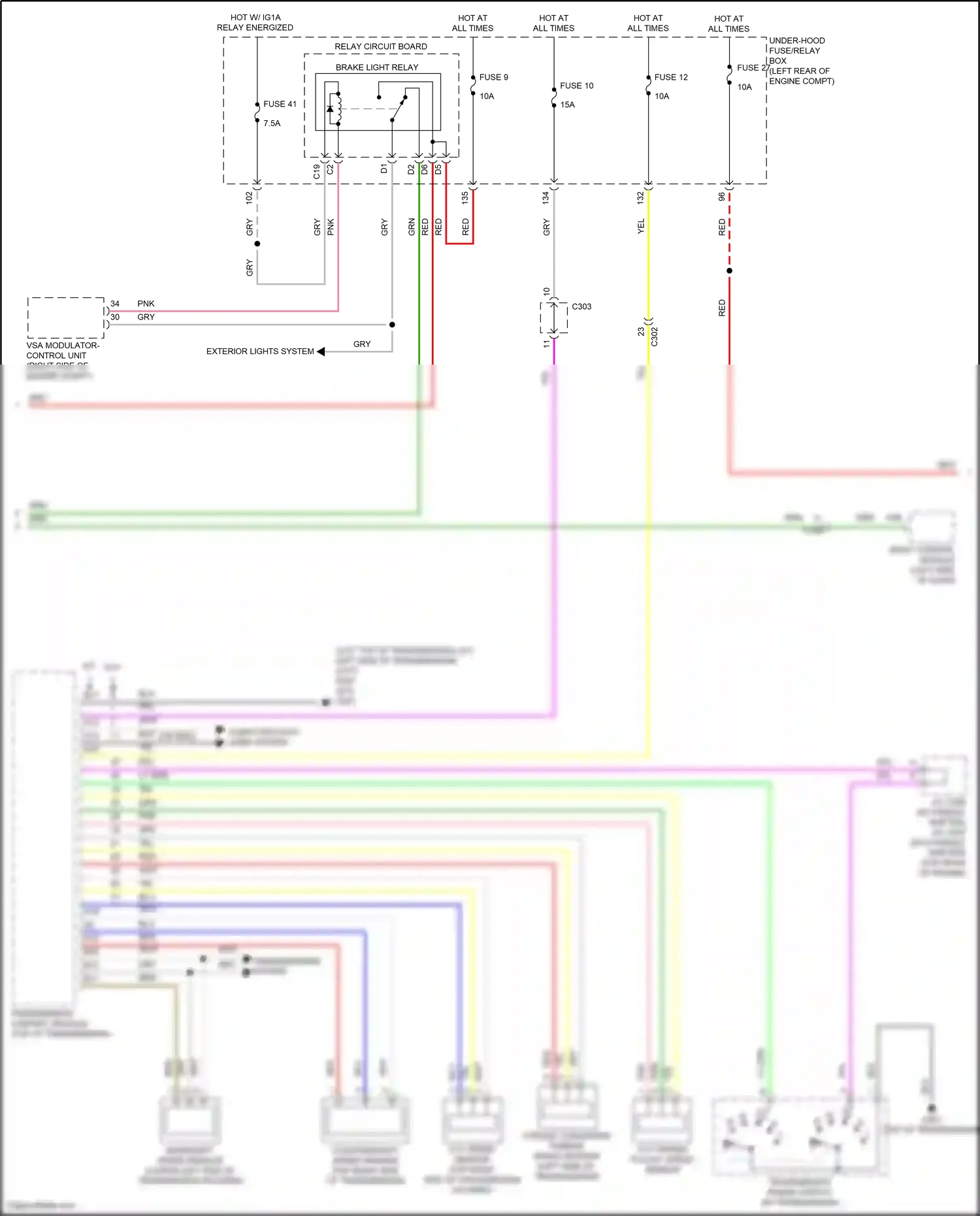 Wiring diagram computer data lines system for Honda Accord X facelift (2020-2023) (62 of 129)