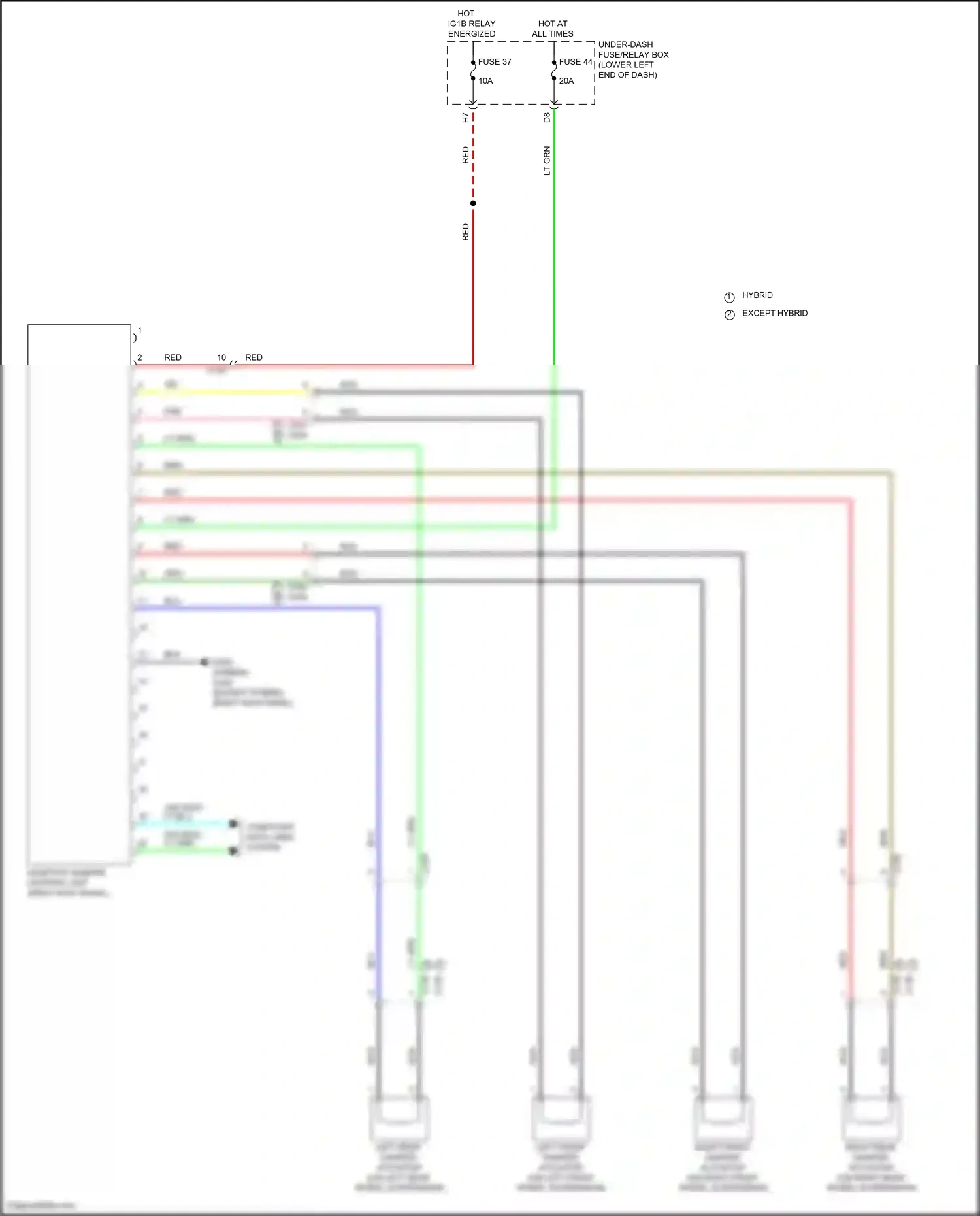 Wiring diagram computer data lines system for Honda Accord X facelift (2020-2023) (97 of 129)