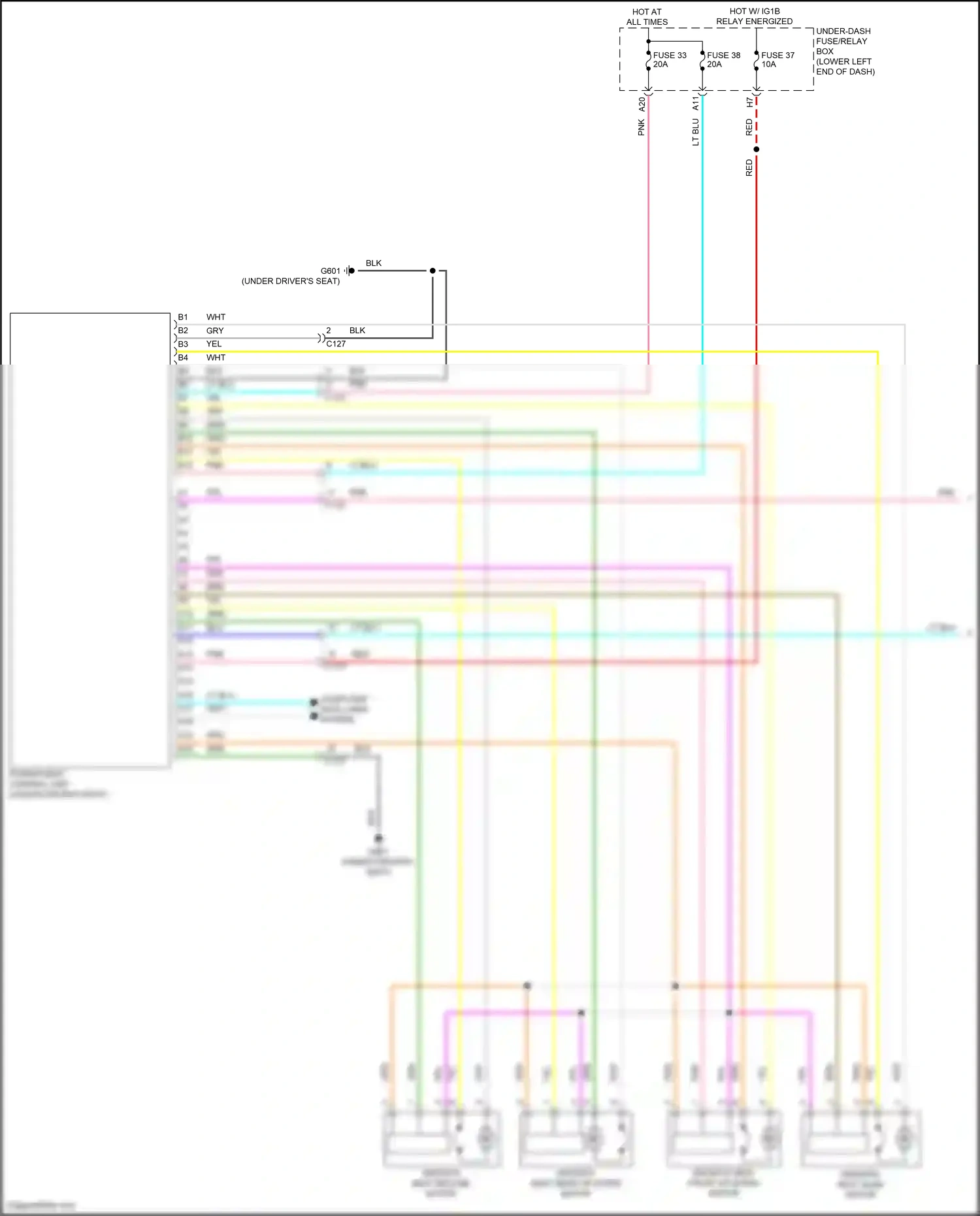 Wiring diagram computer data lines system for Honda Accord X facelift (2020-2023) (41 of 129)