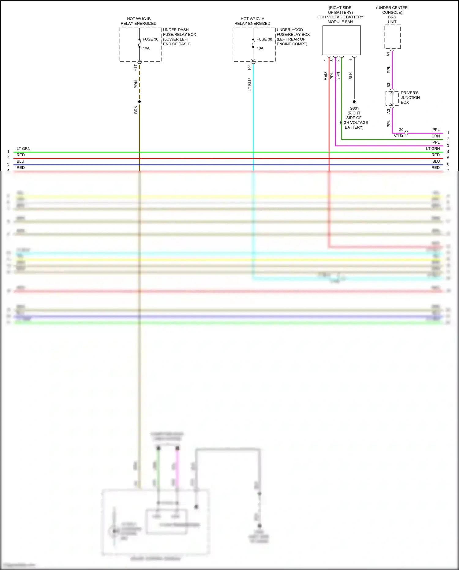 Wiring diagram computer data lines system for Honda Accord X facelift (2020-2023) (118 of 129)