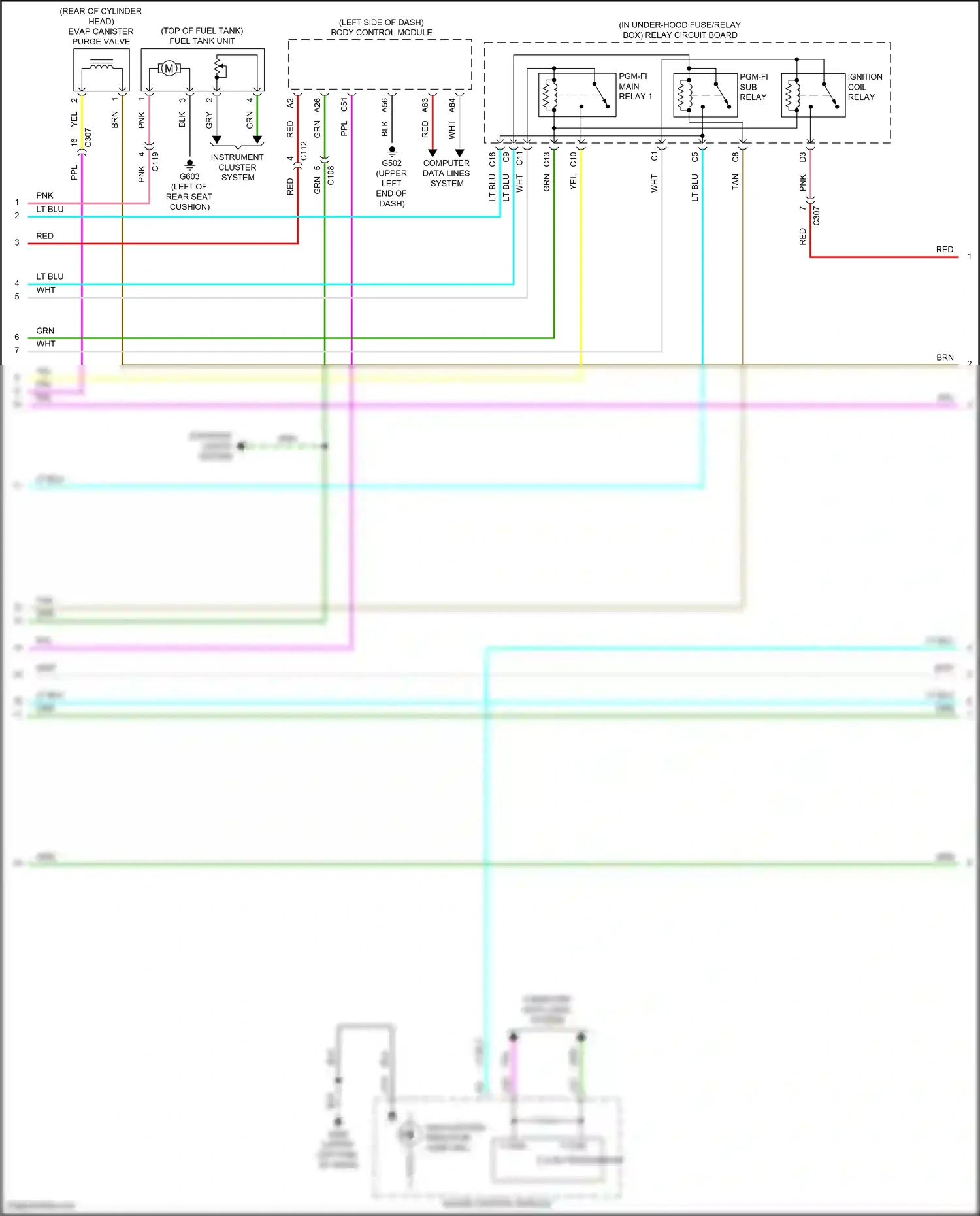 Wiring diagram computer data lines system for Honda Accord X facelift (2020-2023) (112 of 129)