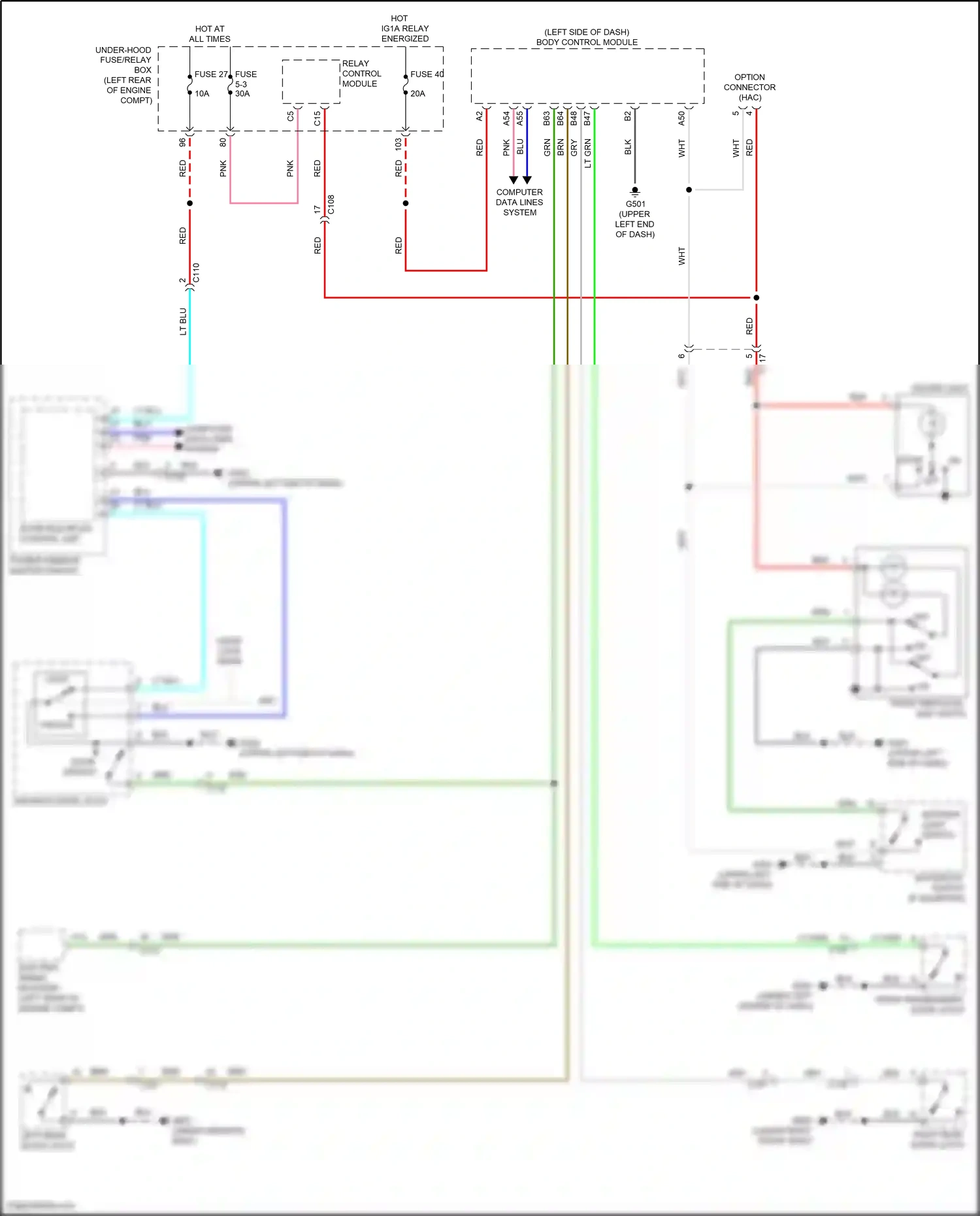 Wiring diagram computer data lines system for Honda Accord X facelift (2020-2023) (34 of 129)