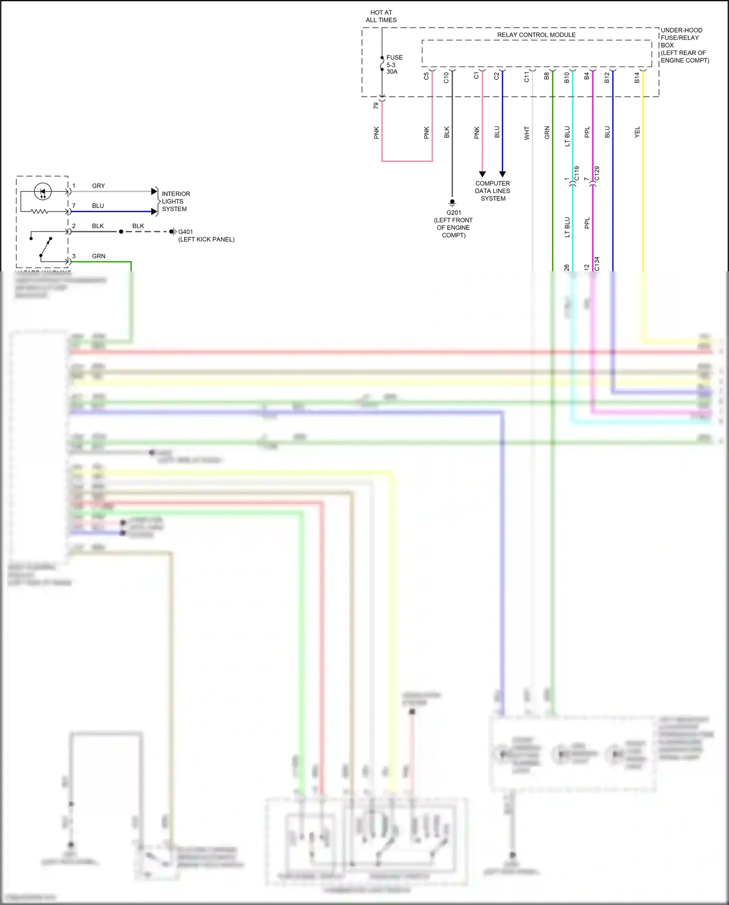 Wiring diagram computer data lines system for Honda Accord X facelift (2020-2023) (53 of 129)