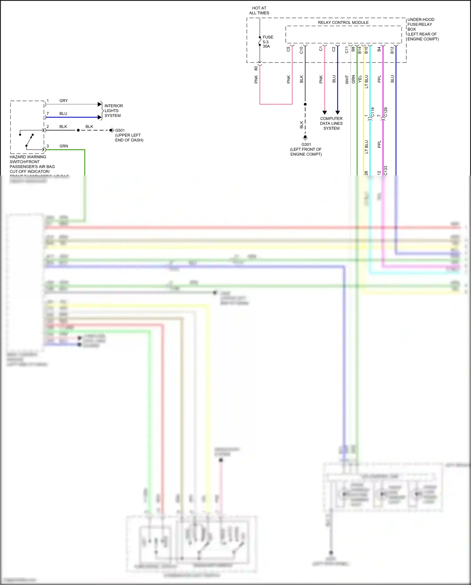 Wiring diagram computer data lines system for Honda Accord X facelift (2020-2023) (51 of 129)