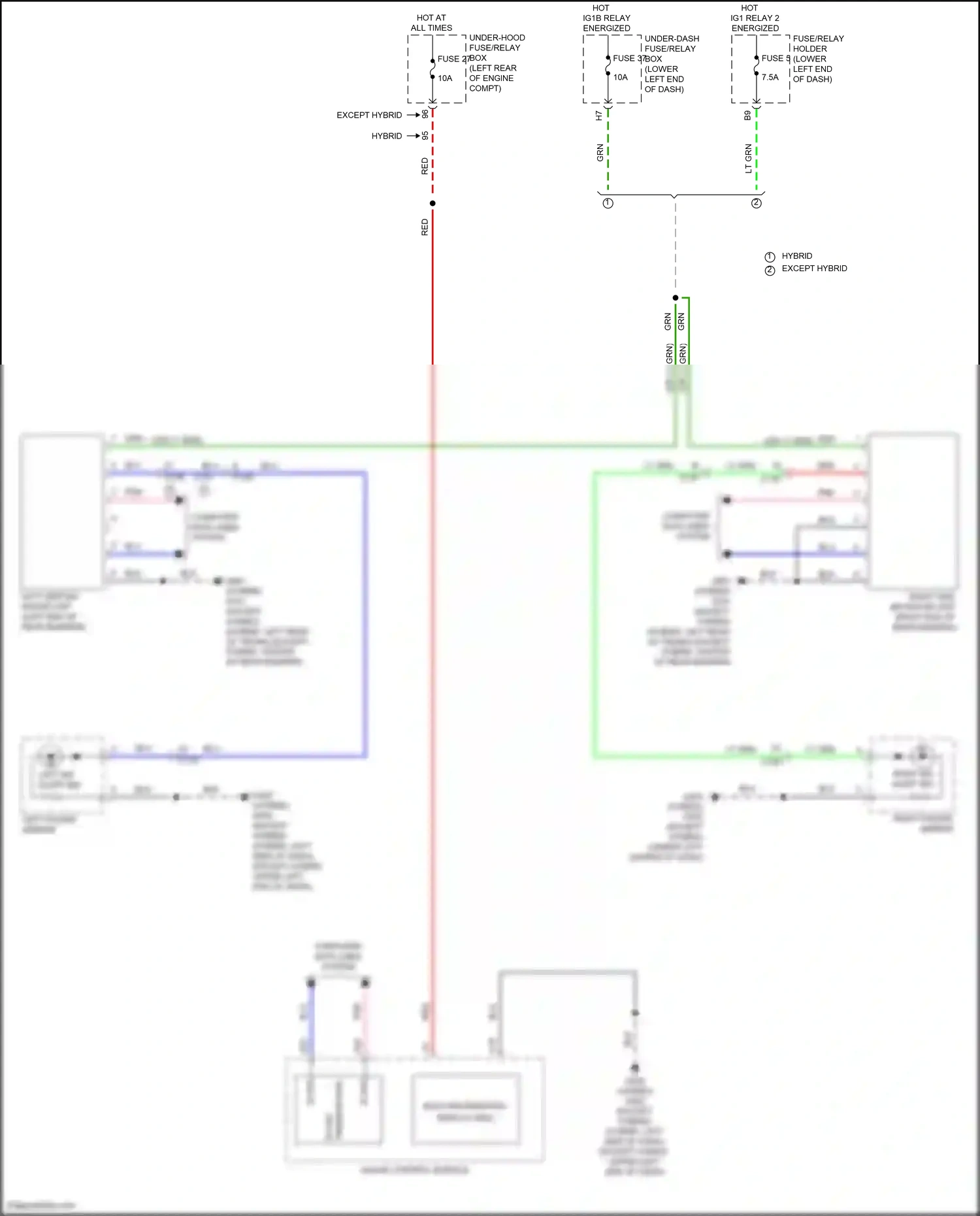 Wiring diagram computer data lines system for Honda Accord X facelift (2020-2023) (25 of 129)